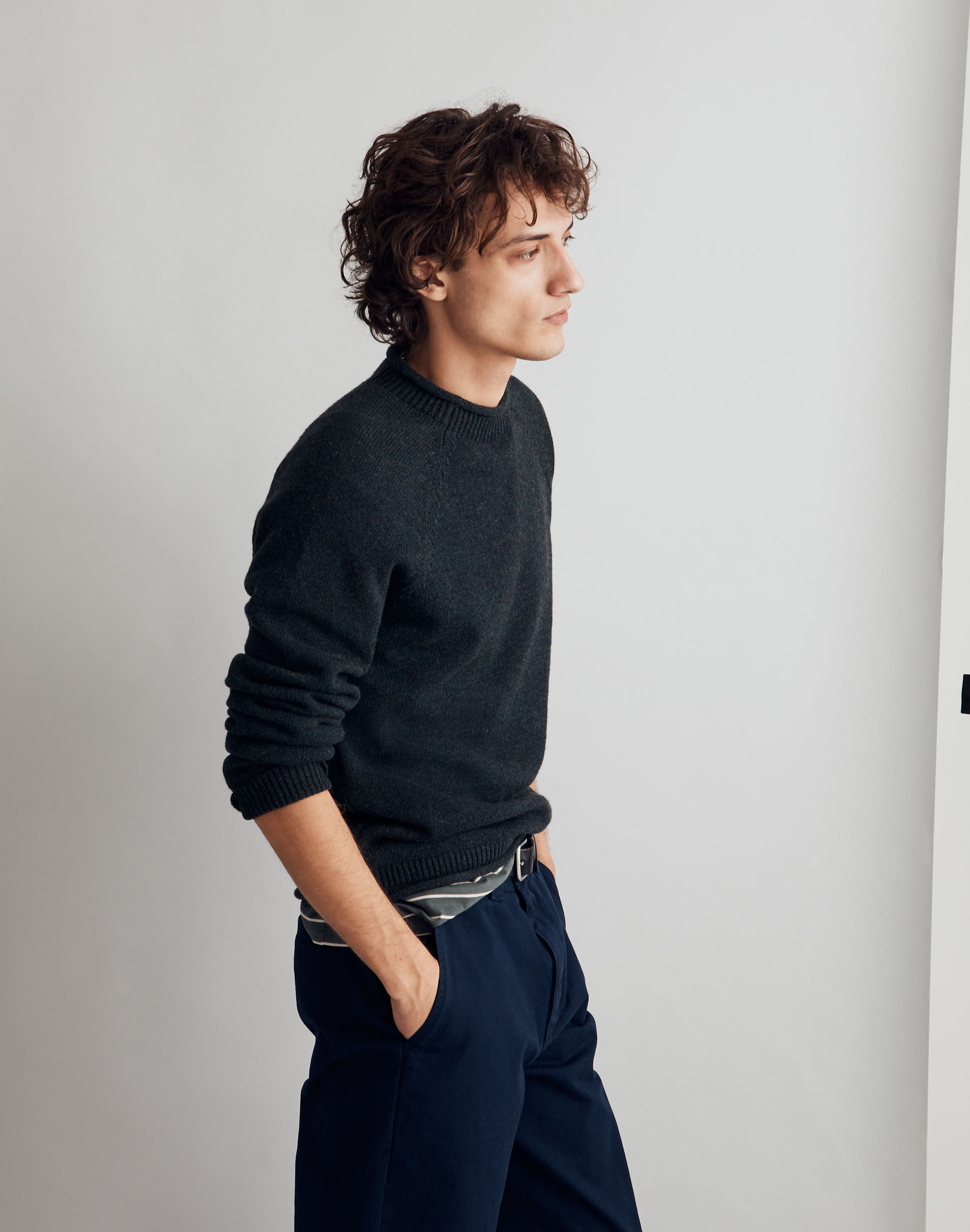 Rolled Mockneck Sweater