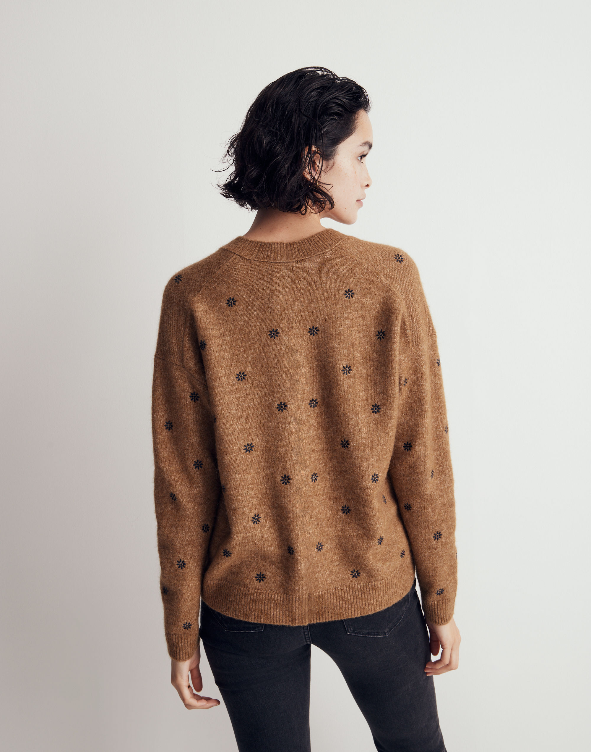 Embroidered Pullover Sweater
