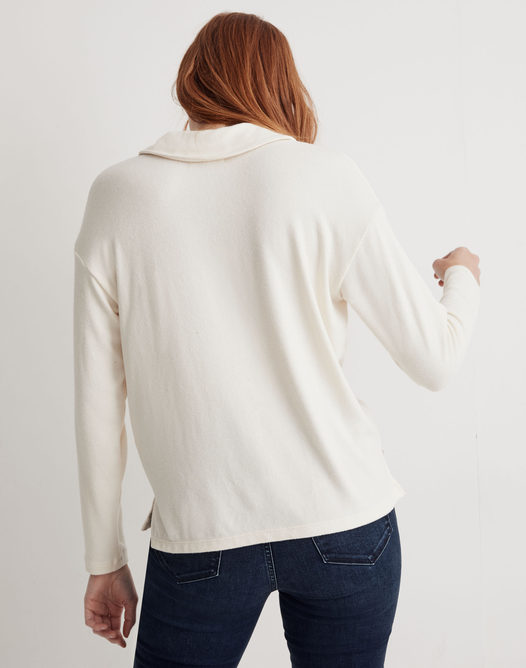 Dreamiest Knit Long-Sleeve Henley Polo