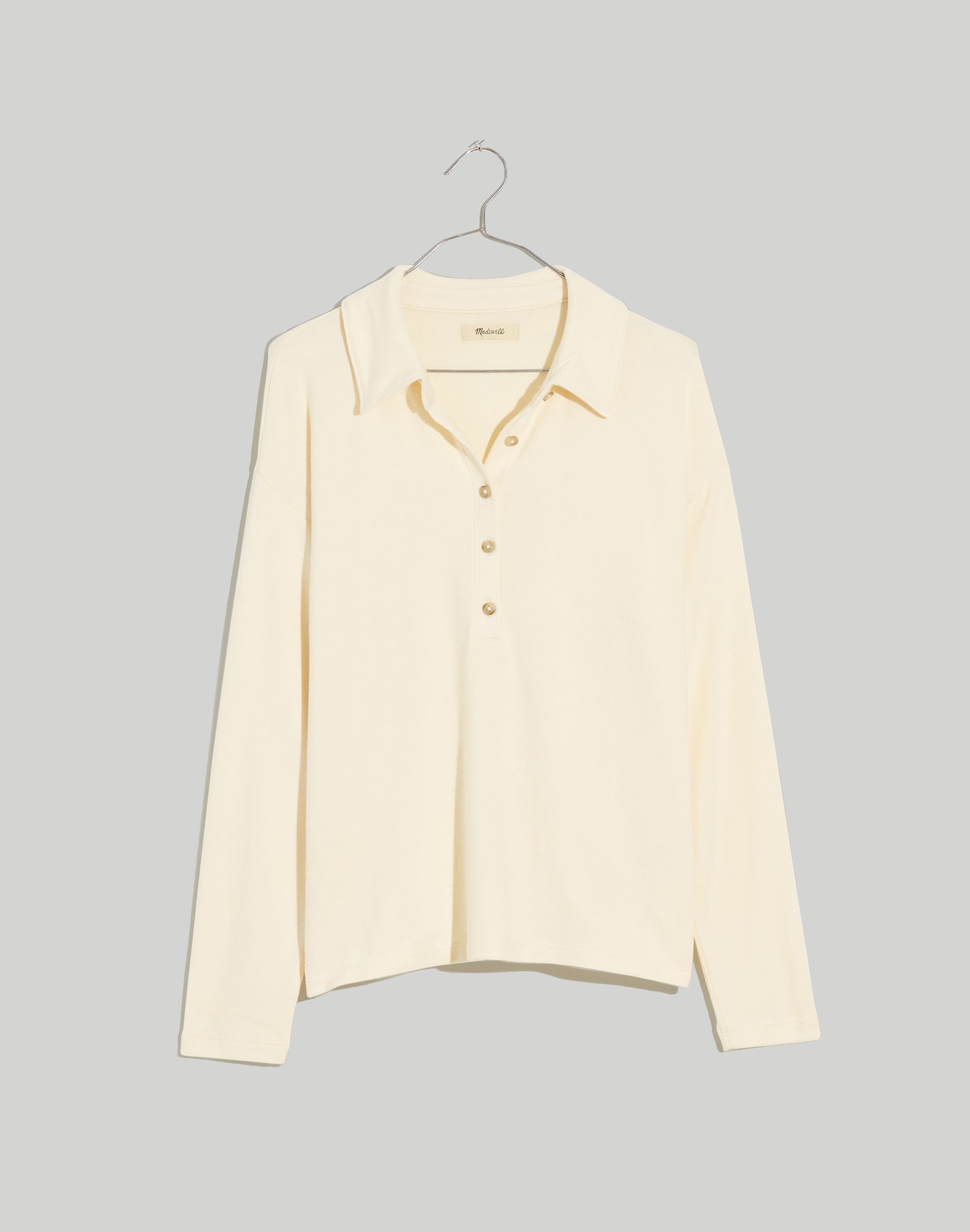 Dreamiest Knit Long-Sleeve Henley Polo