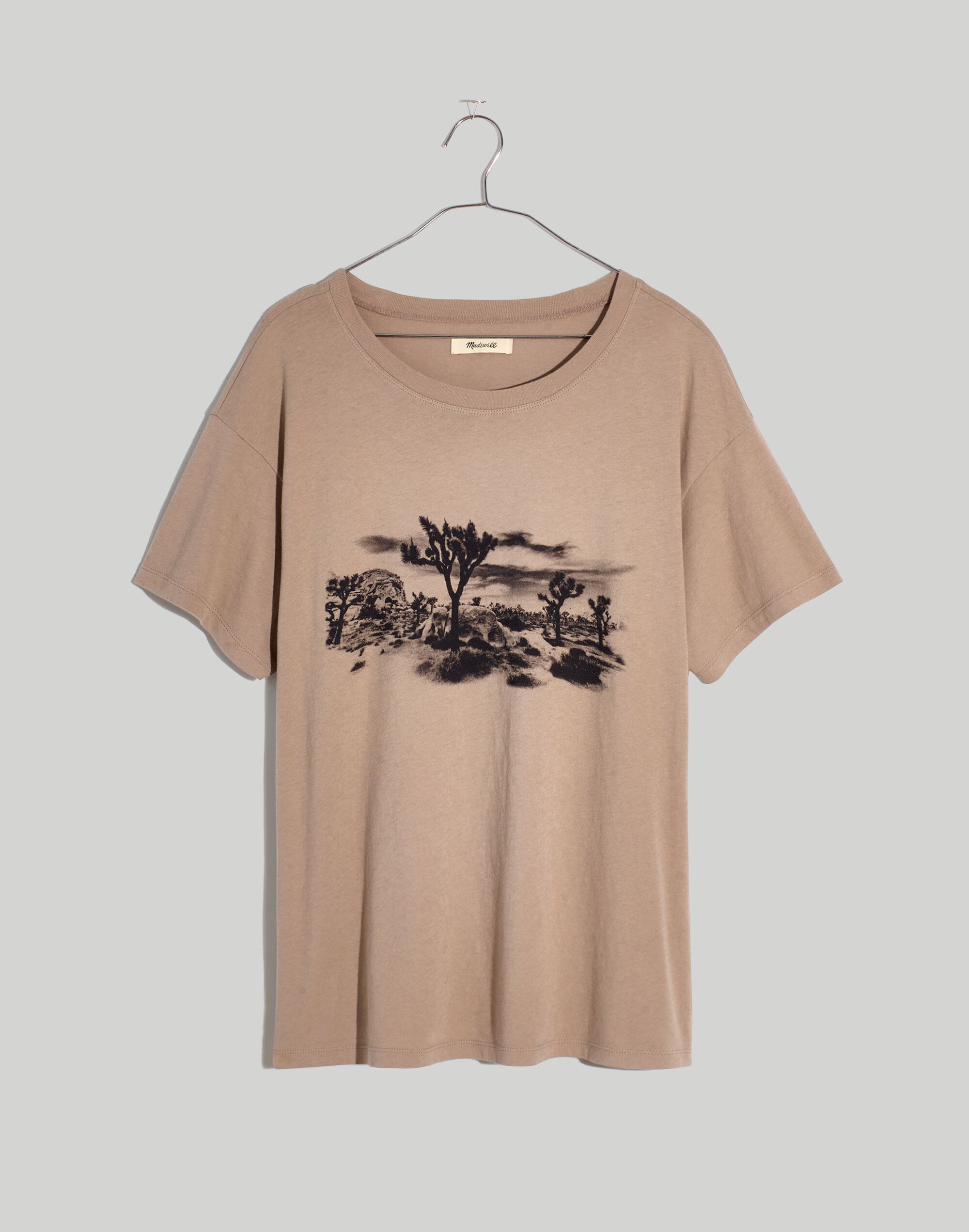 Joshua Tree Graphic Softfade Cotton Oversized Tee