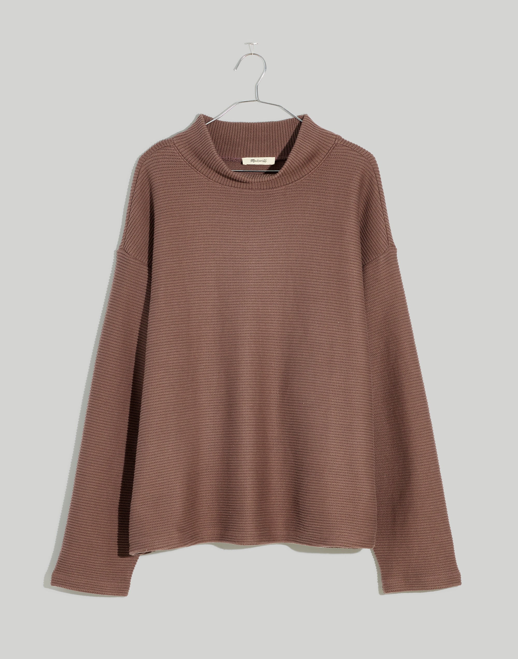 Funnelneck Drop-Shoulder Top