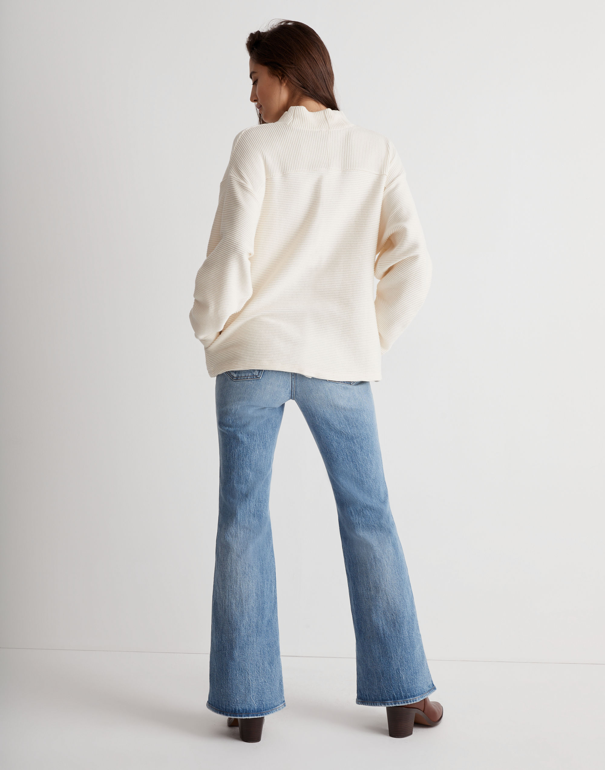 Funnelneck Drop-Shoulder Top