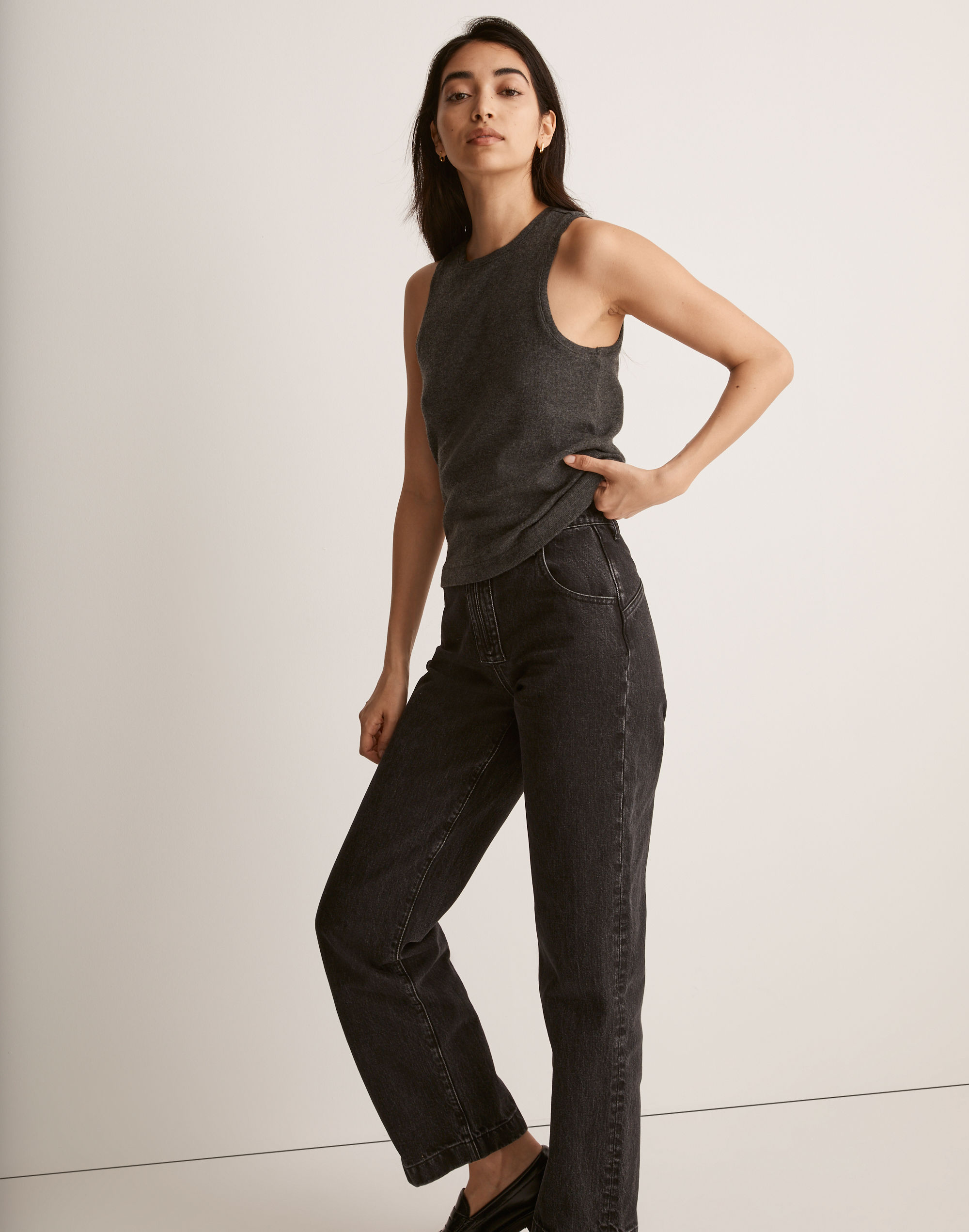 Ribbed Sleeveless Tank