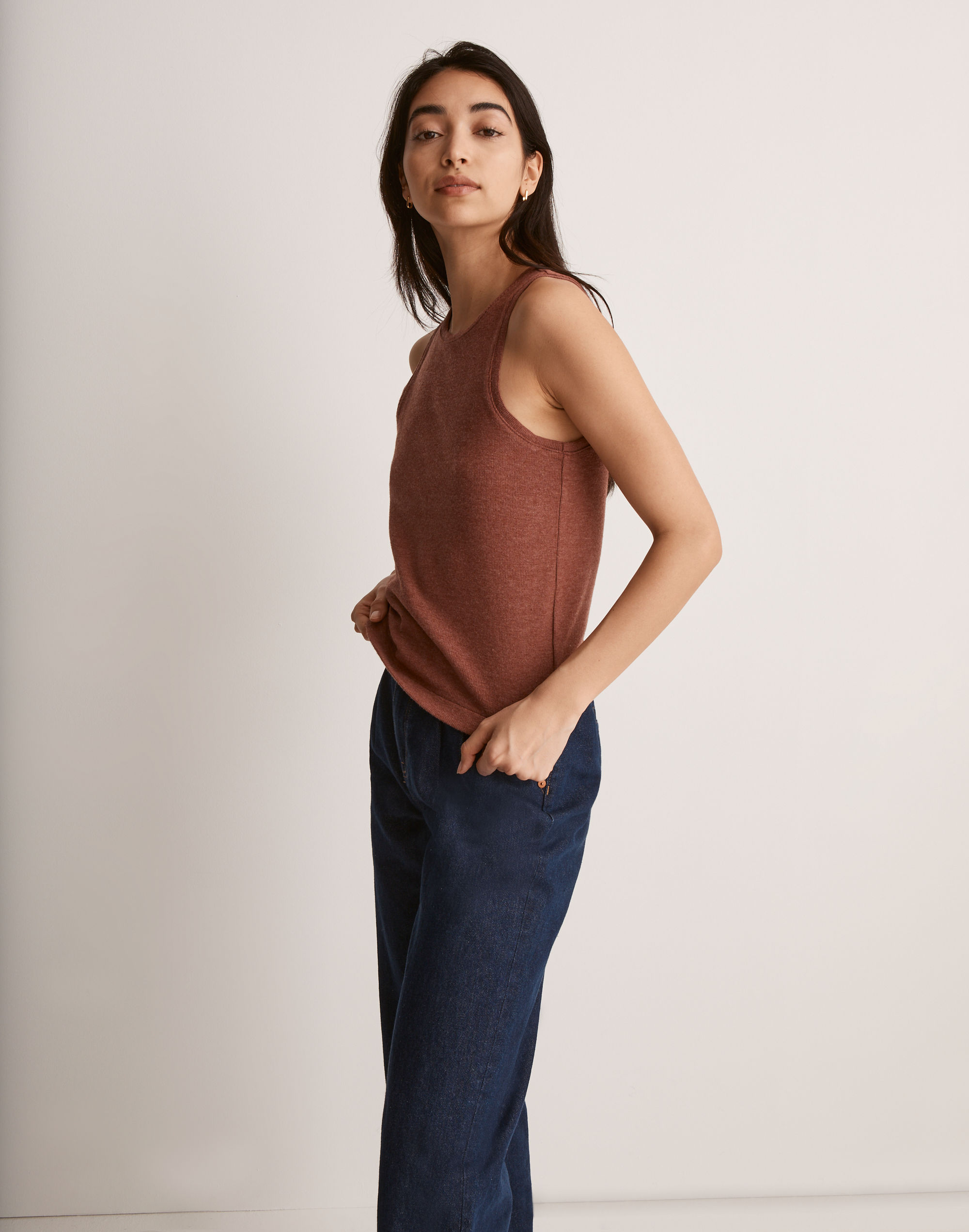 Ribbed Sleeveless Tank