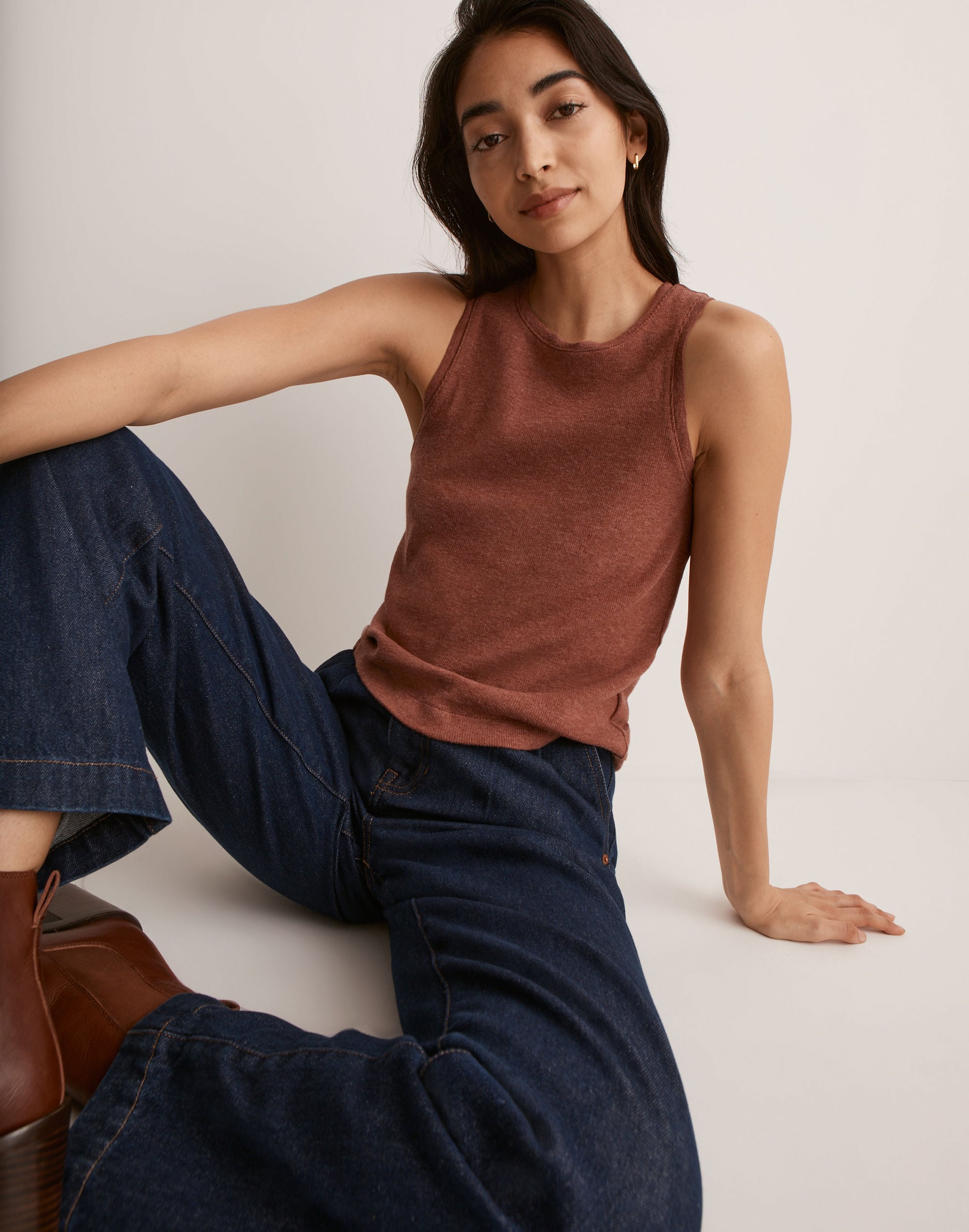 Ribbed Sleeveless Tank