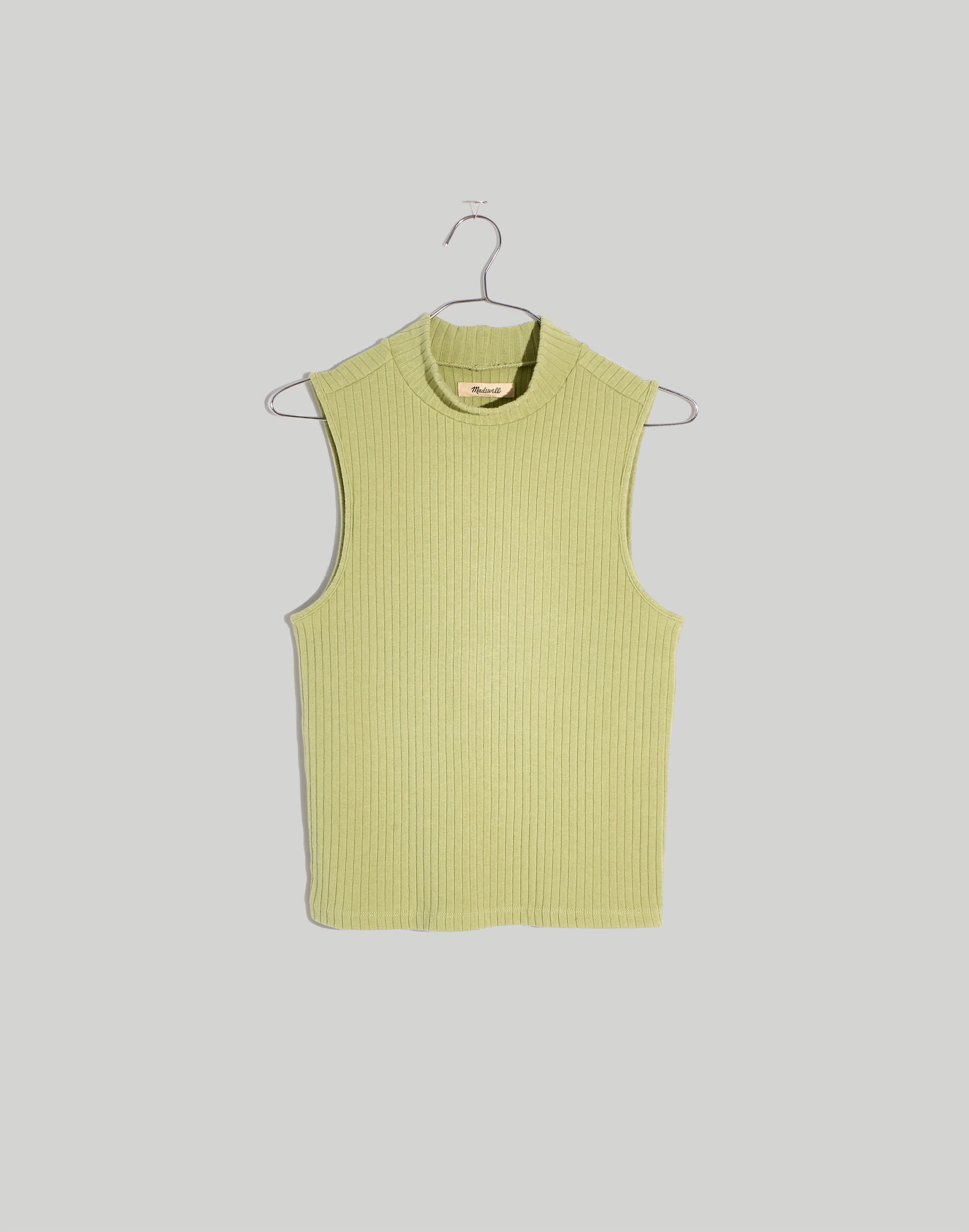 Ribbed Sleeveless Turtleneck