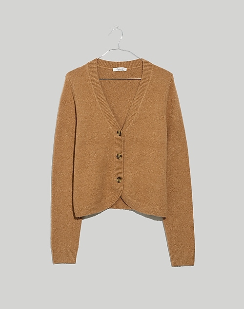 Haskell Crop Cardigan Sweater in Coziest Textured Yarn