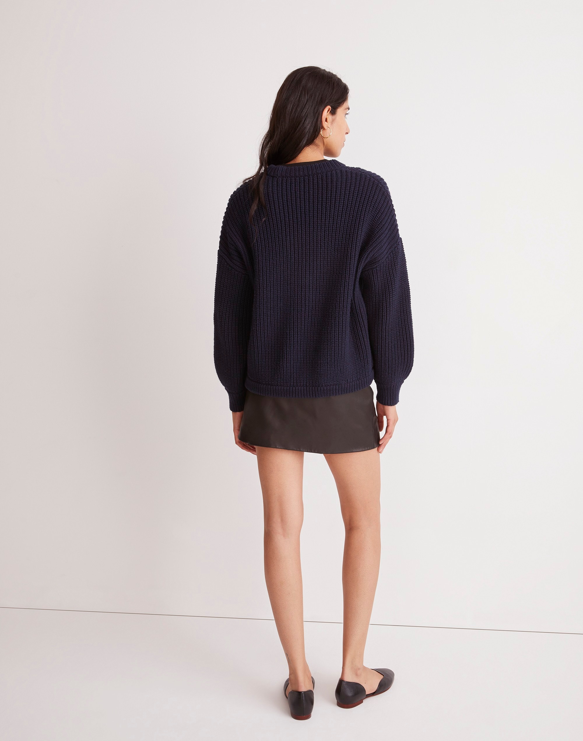 Shirttail Cardigan Sweater