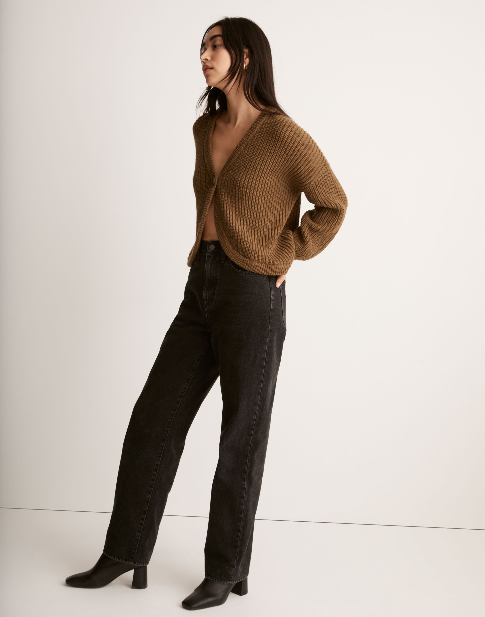 Shirttail Cardigan Sweater