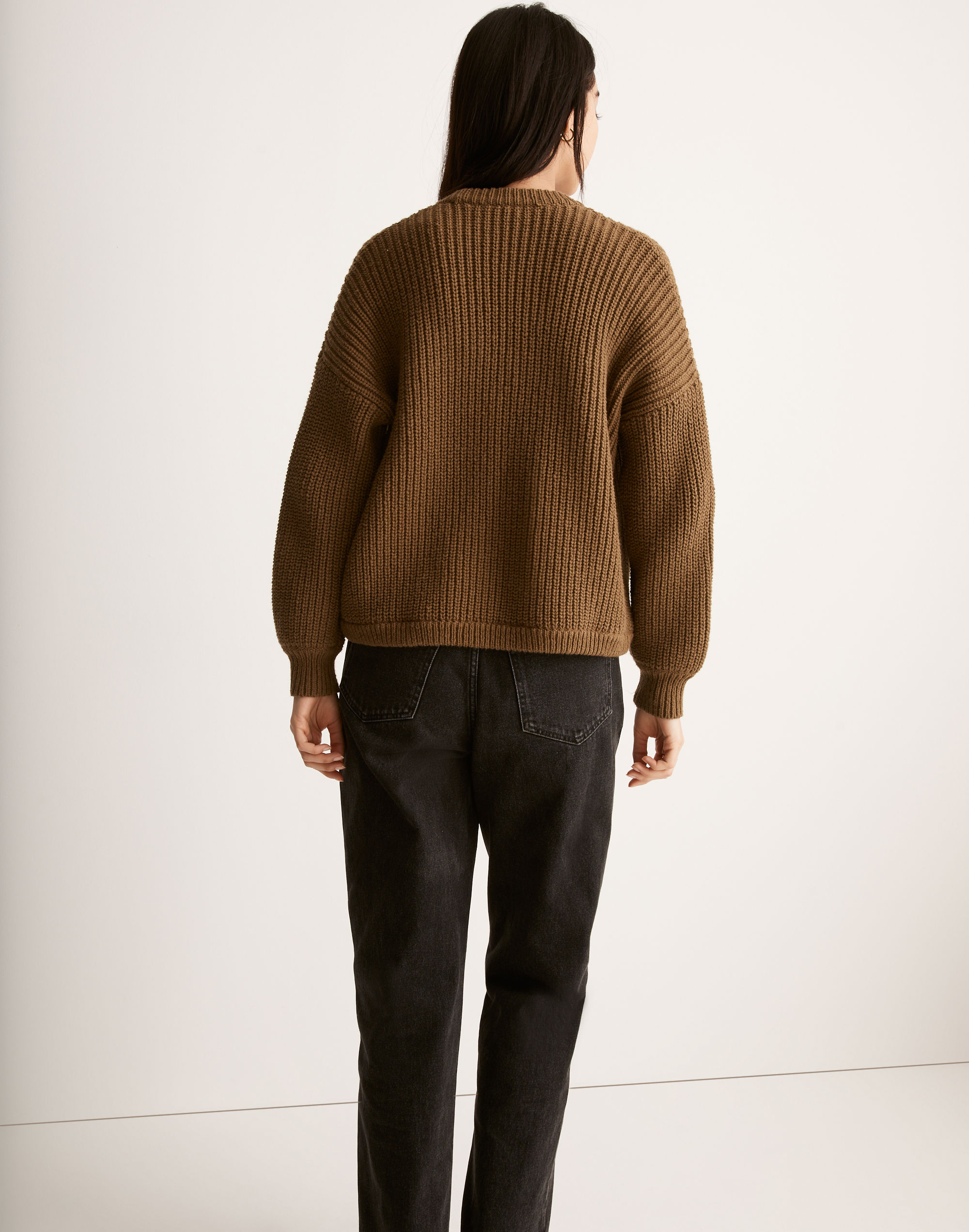 Shirttail Cardigan Sweater