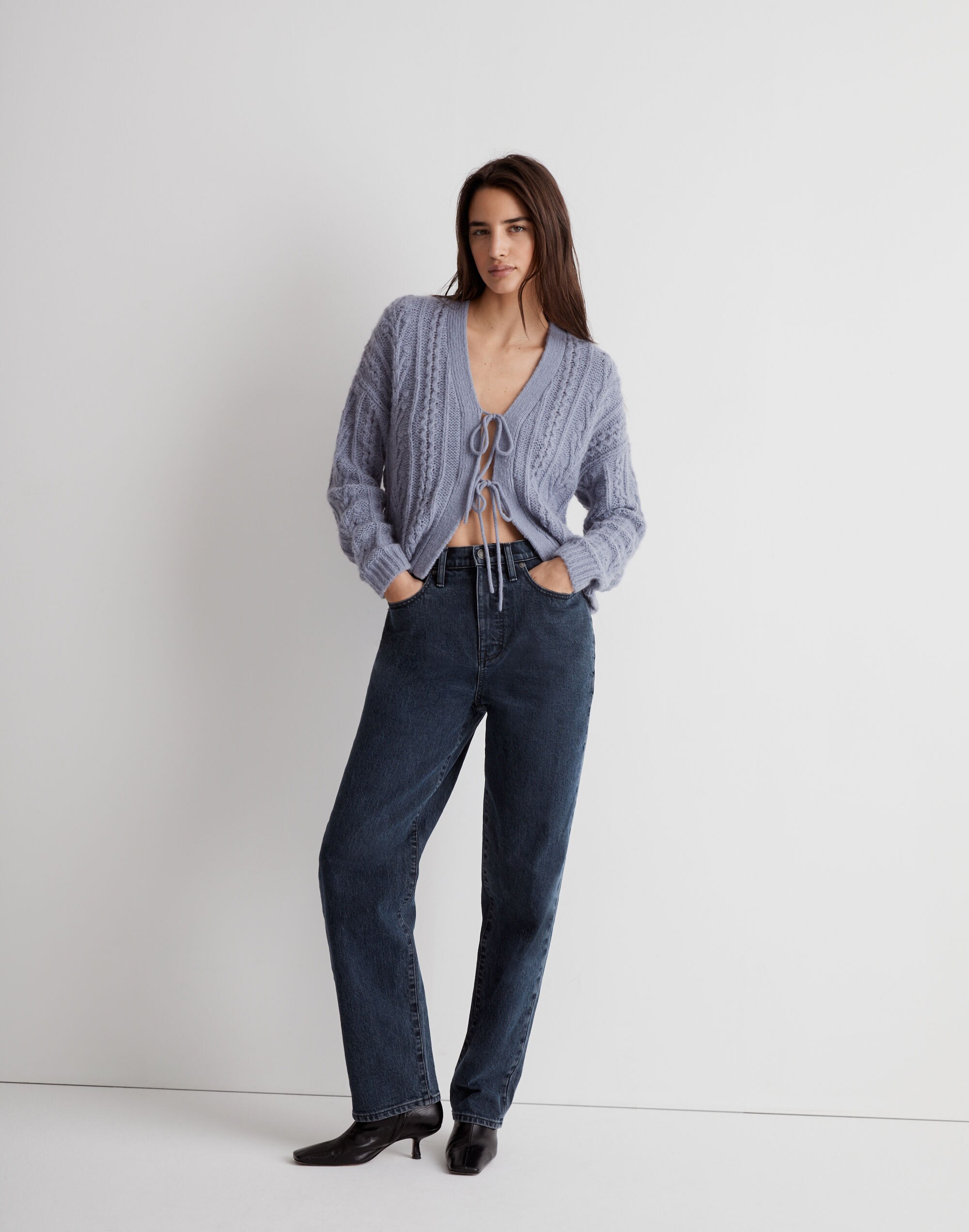 Cable Tie-Front Cardigan Sweater | Madewell