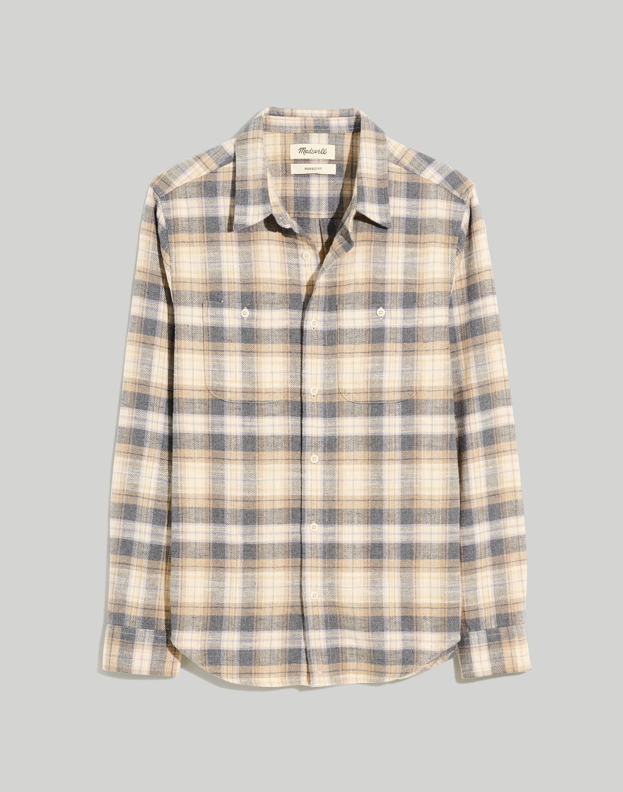 Slub Flannel Perfect Long-Sleeve Shirt