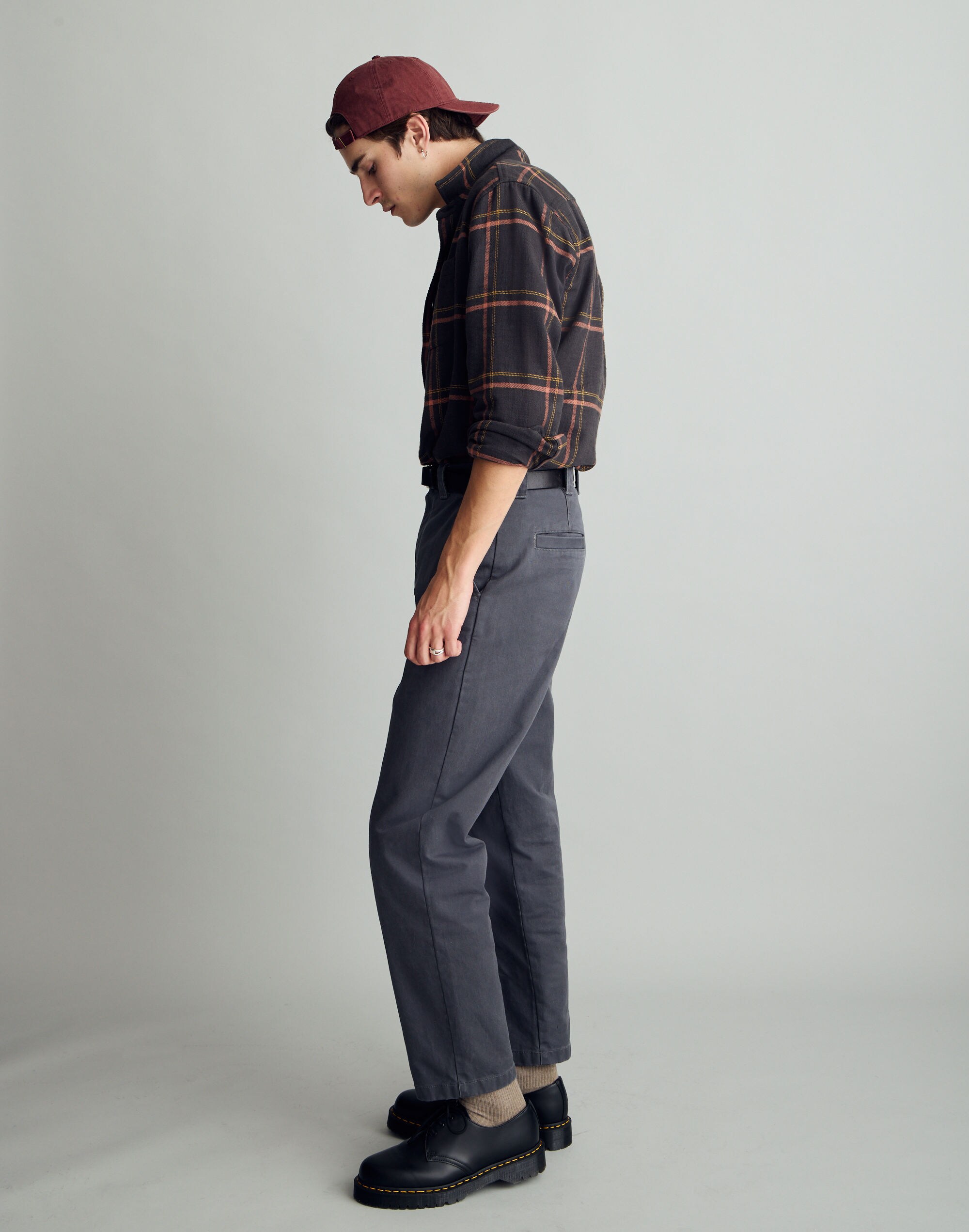 Slub Flannel Perfect Long-Sleeve Shirt