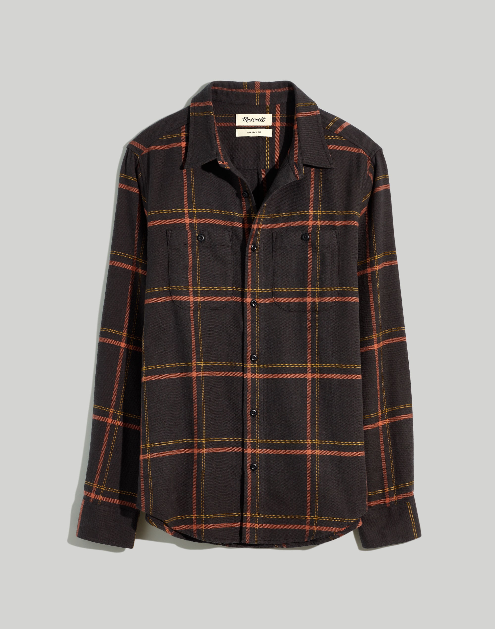 Slub Flannel Perfect Long-Sleeve Shirt