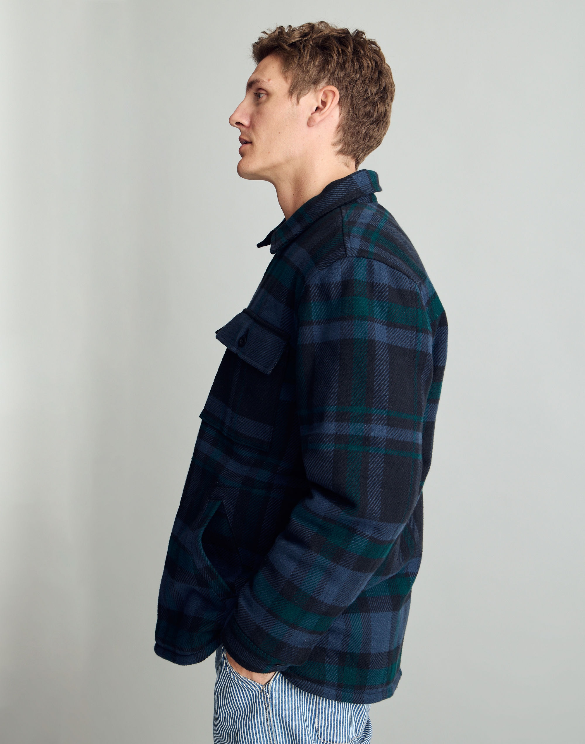 Flannel Shirt-Jacket in Plaid
