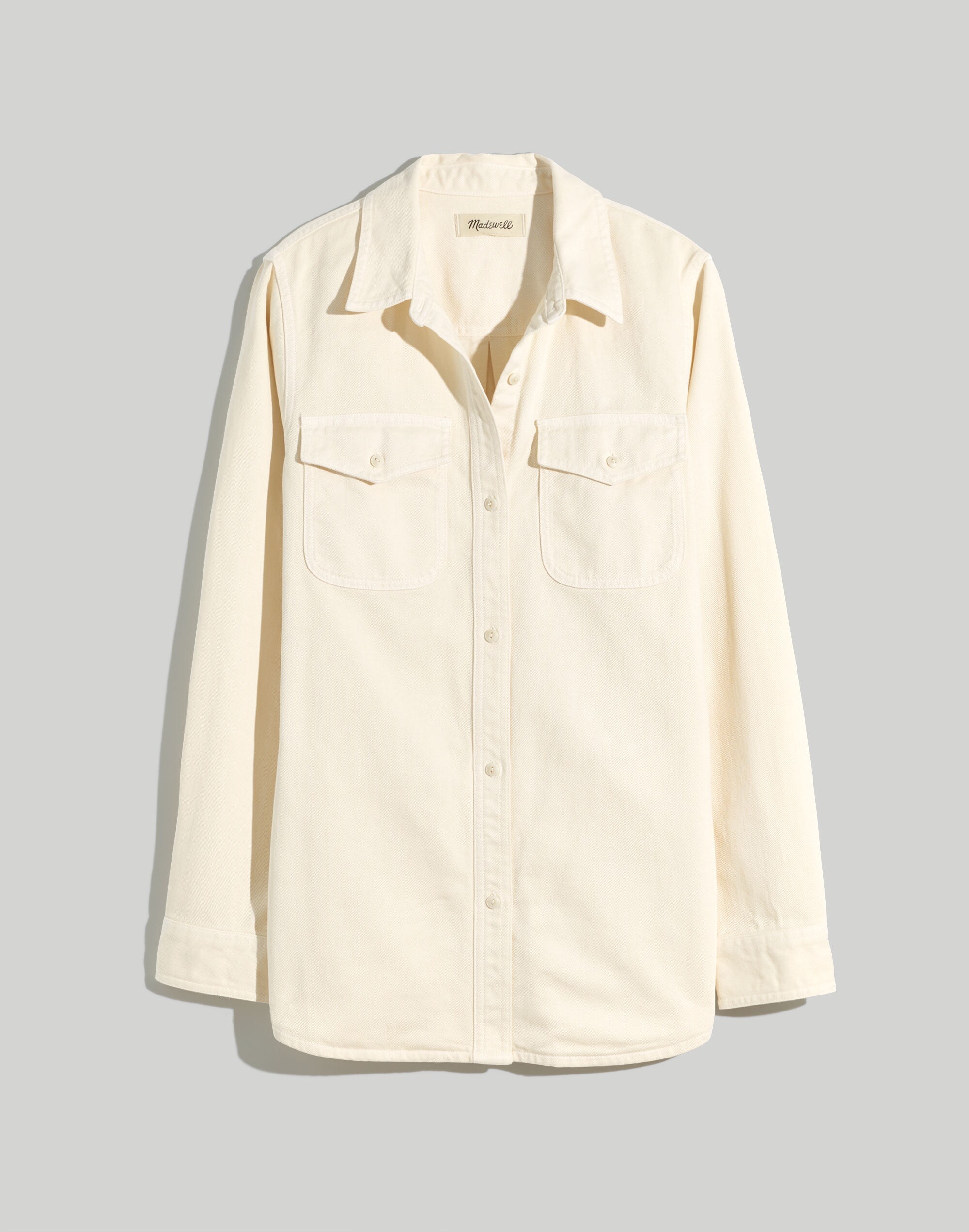 Garment-Dyed Twill Shirt-Jacket