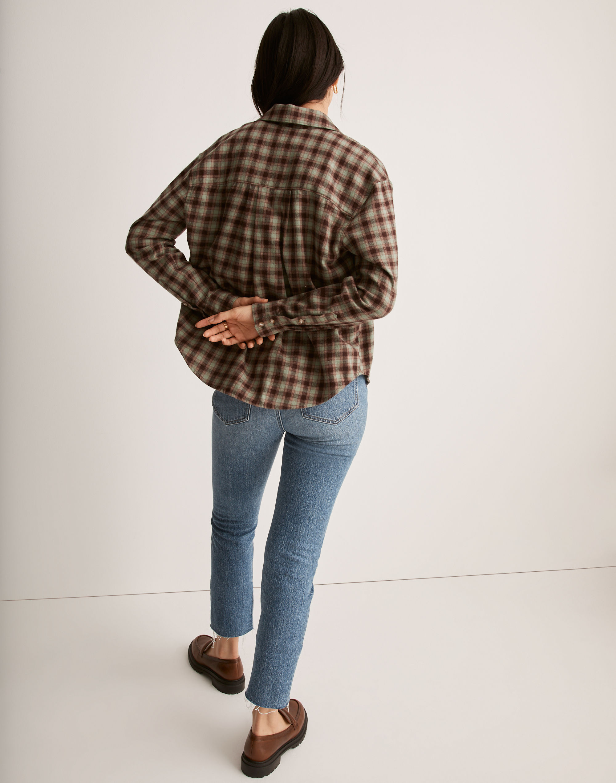 Flannel Kempton Button-Up Shirt in Check