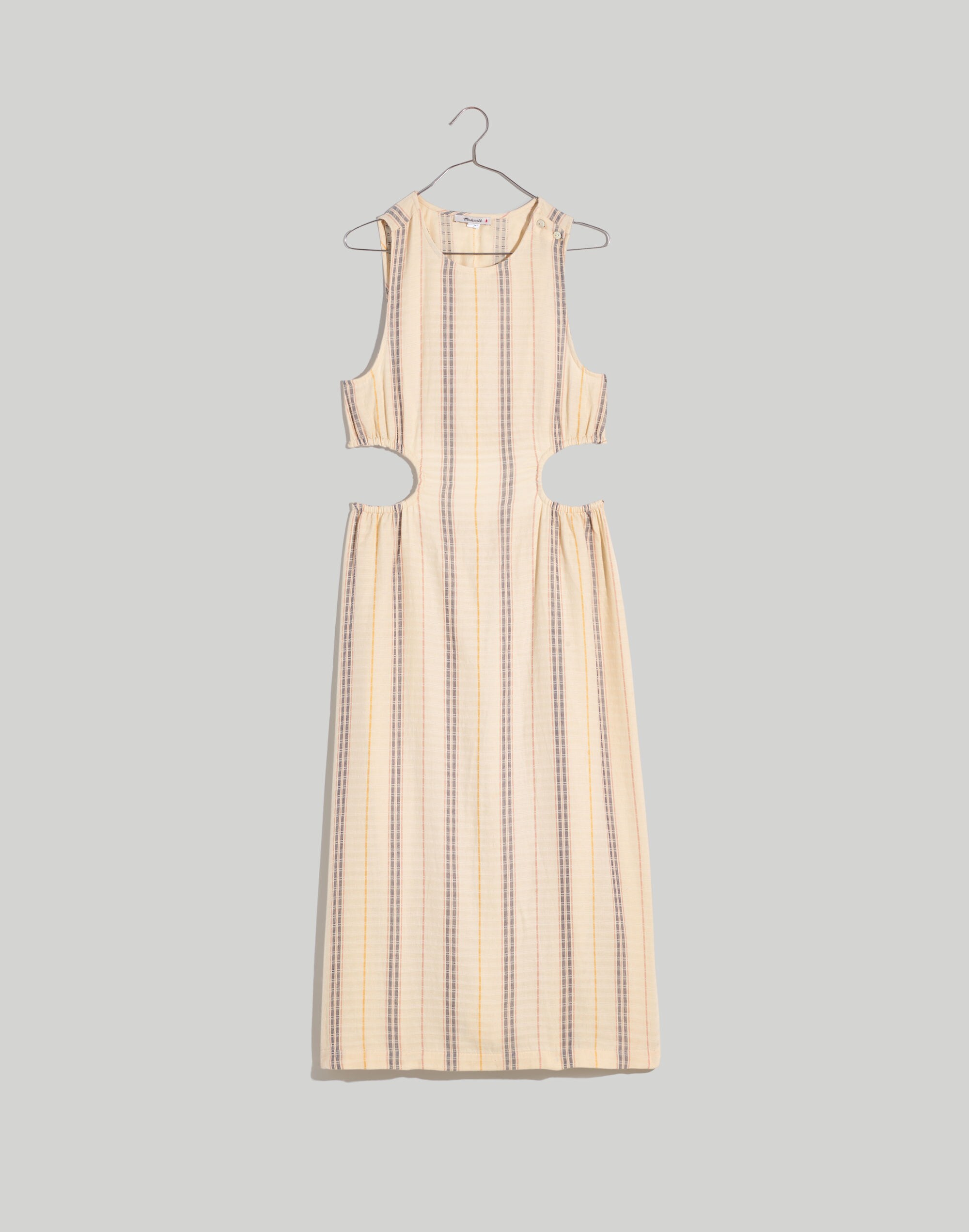 Cutout Midi Dress in Stripe