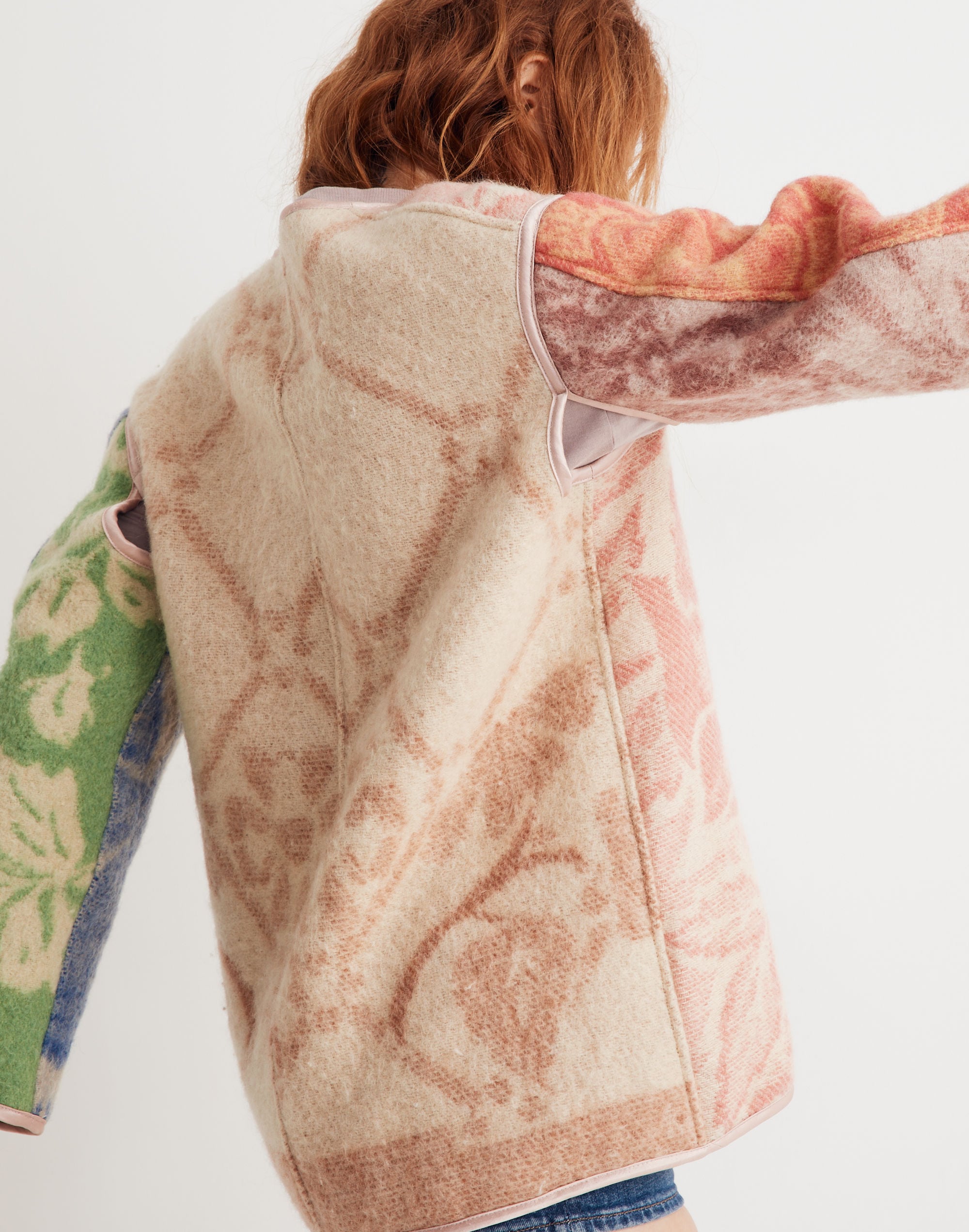 Carleen Upcycled Blanket Liner Jacket