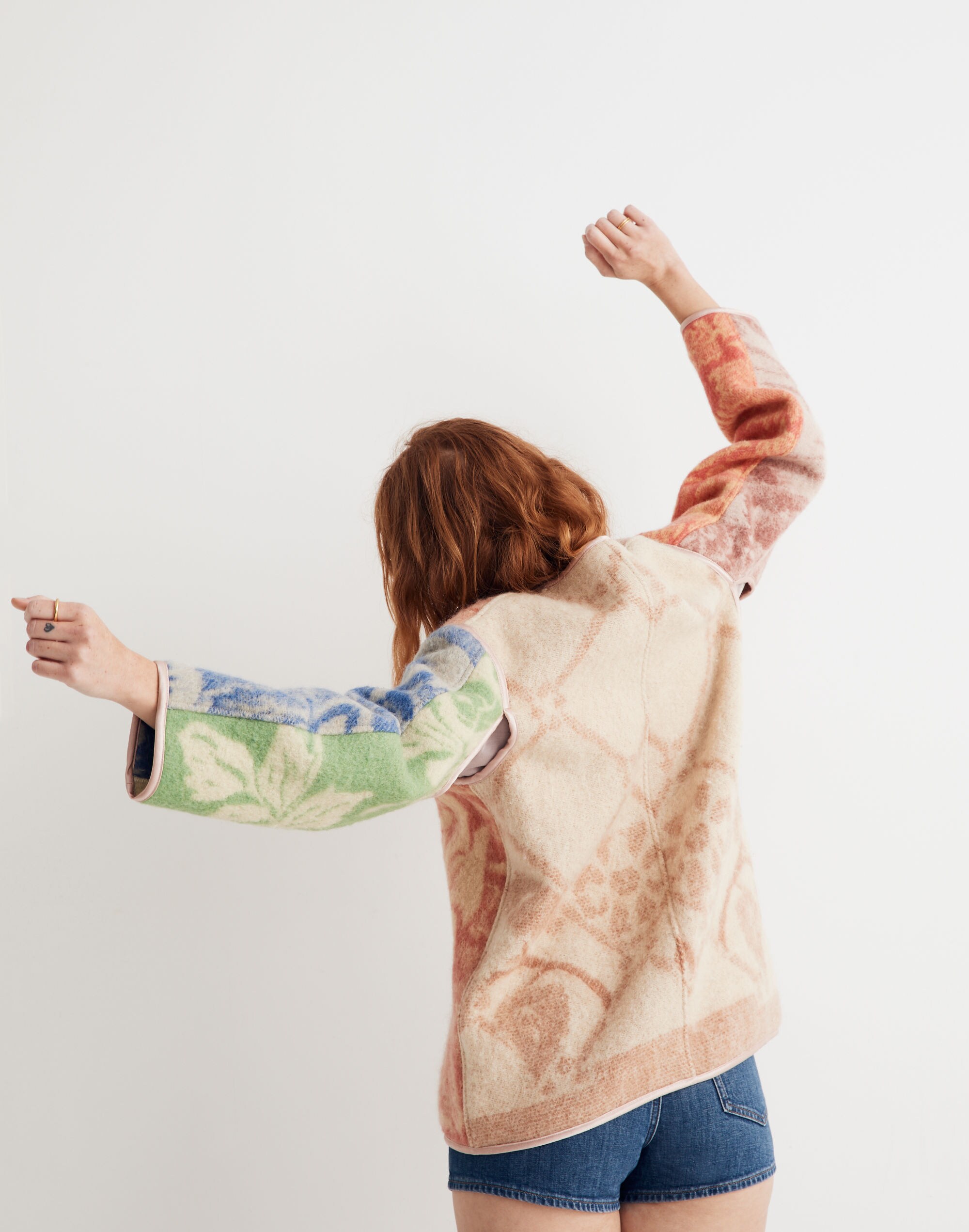 Carleen Upcycled Blanket Liner Jacket