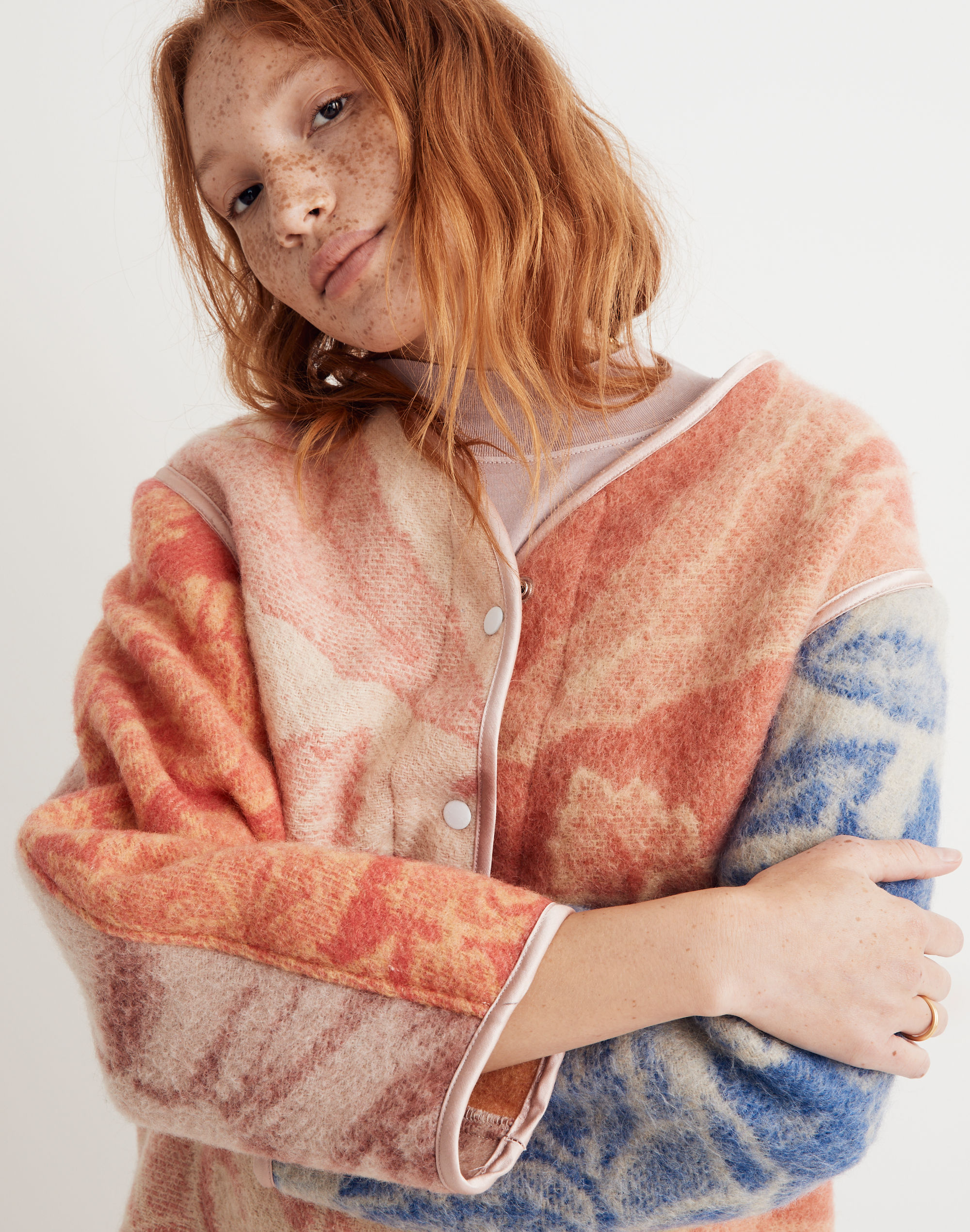 Carleen Upcycled Blanket Liner Jacket