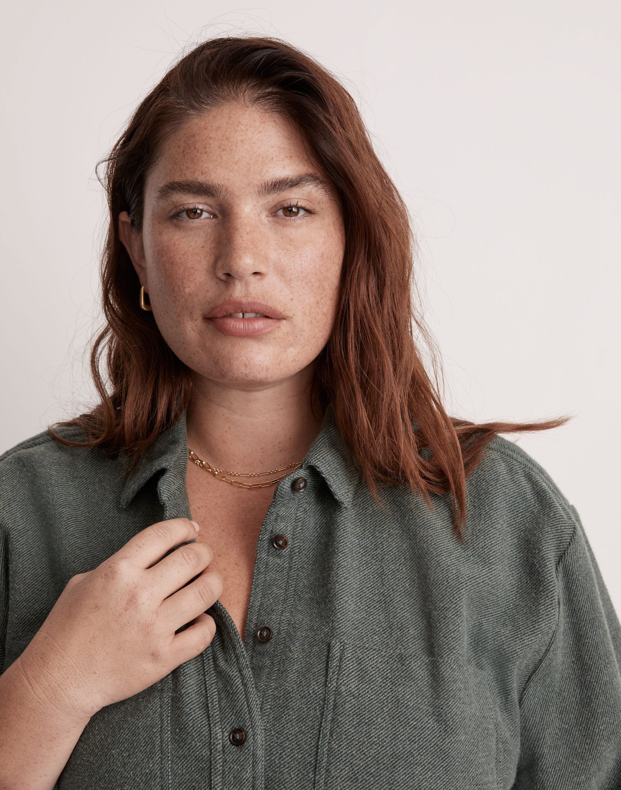 Plus Oversized Ex-Boyfriend Shirt in Flannel: Seamed Edition