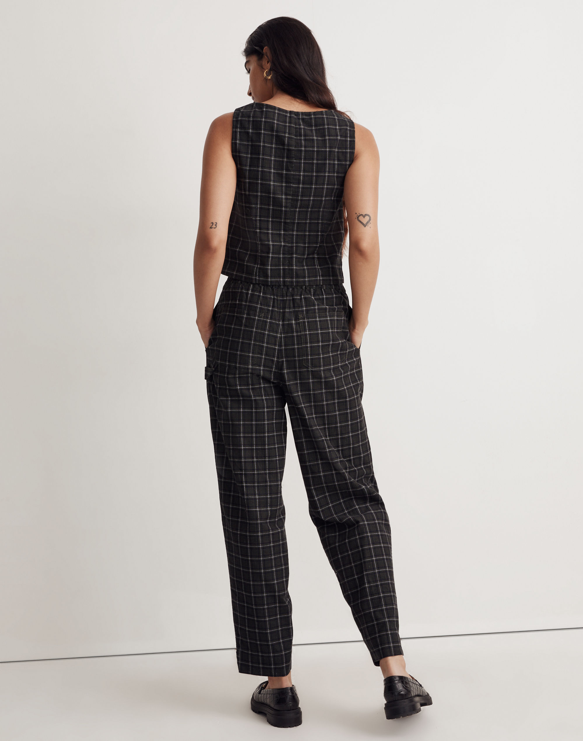 Corduroy Pull-On Tapered Pants