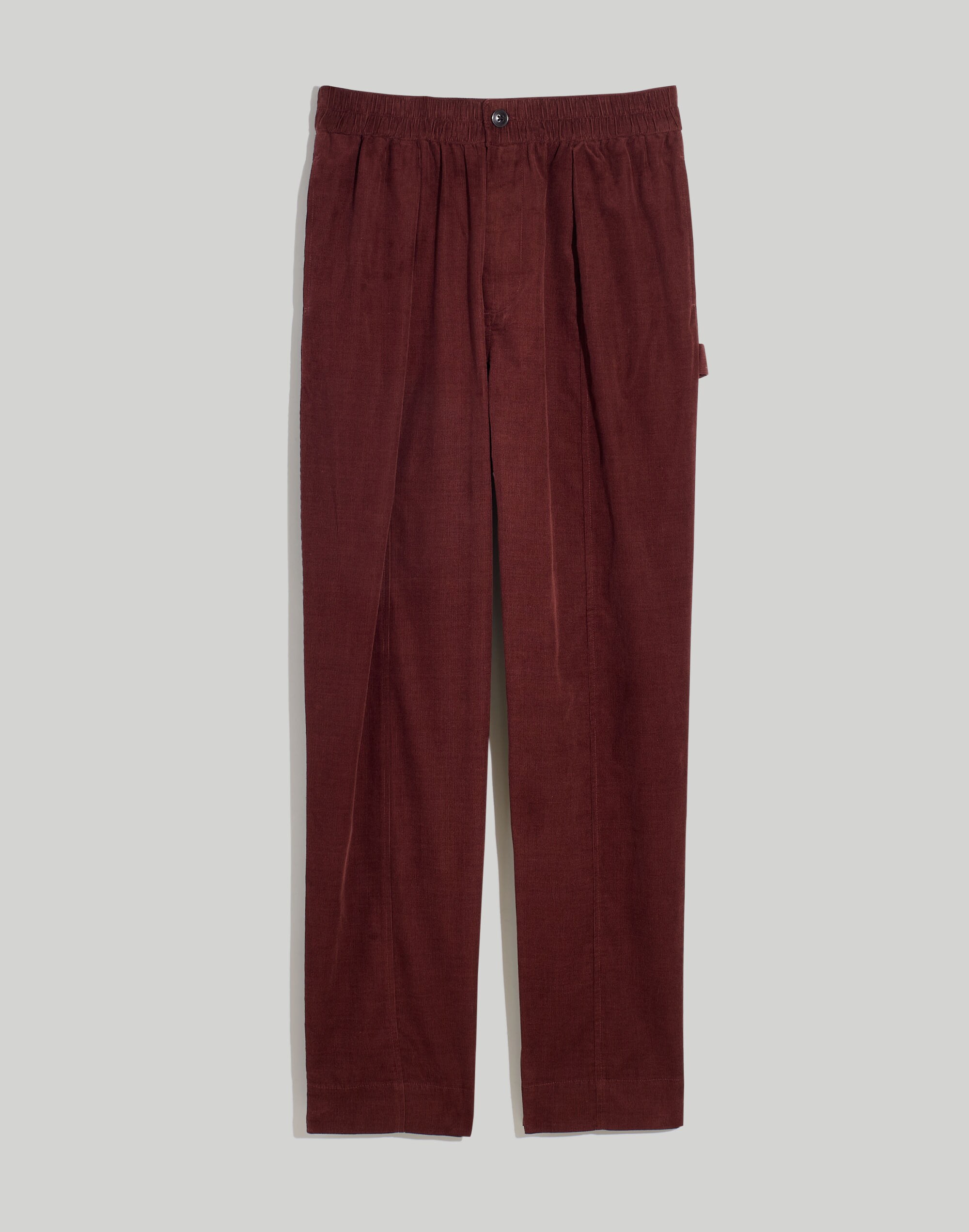 Corduroy Pull-On Tapered Pants