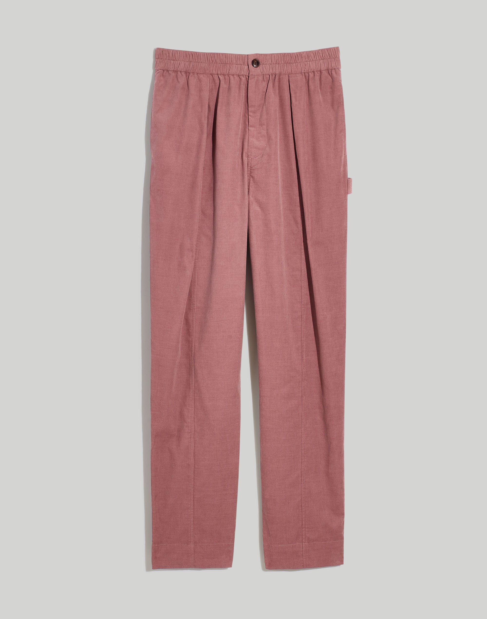 Corduroy Pull-On Tapered Pants