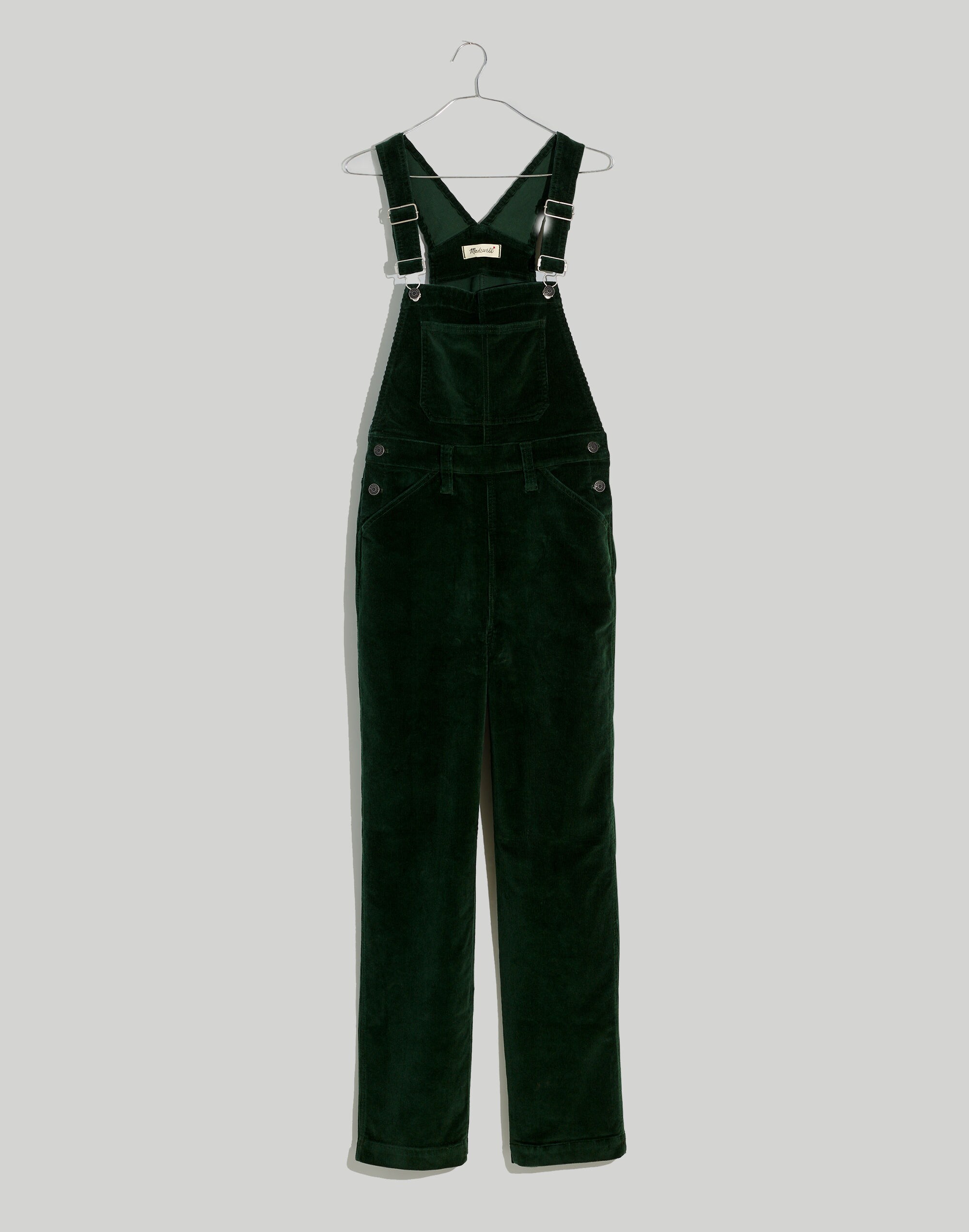 Corduroy Straight-Leg Overalls