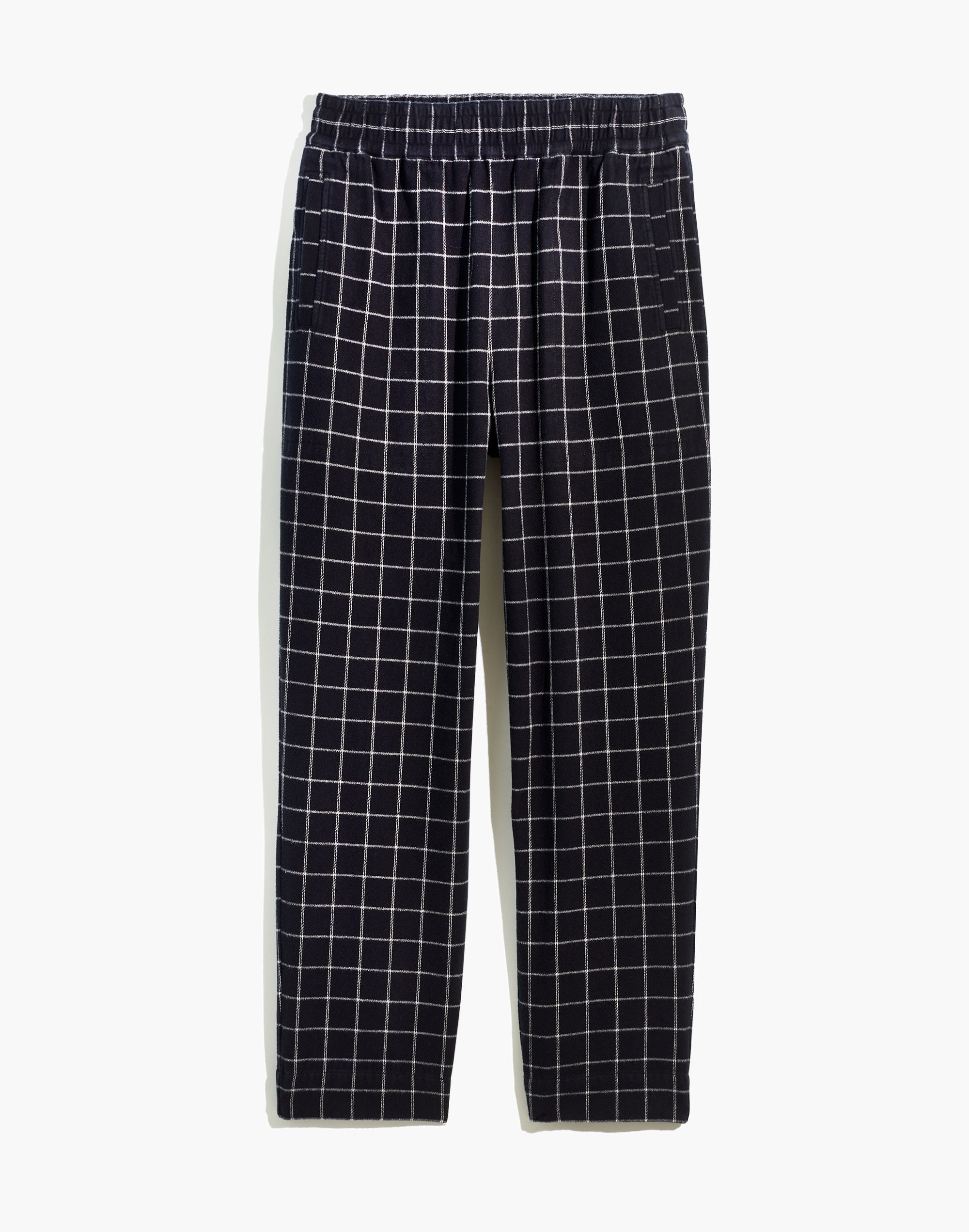 Huston Pull-On Tapered Pants in Plaid