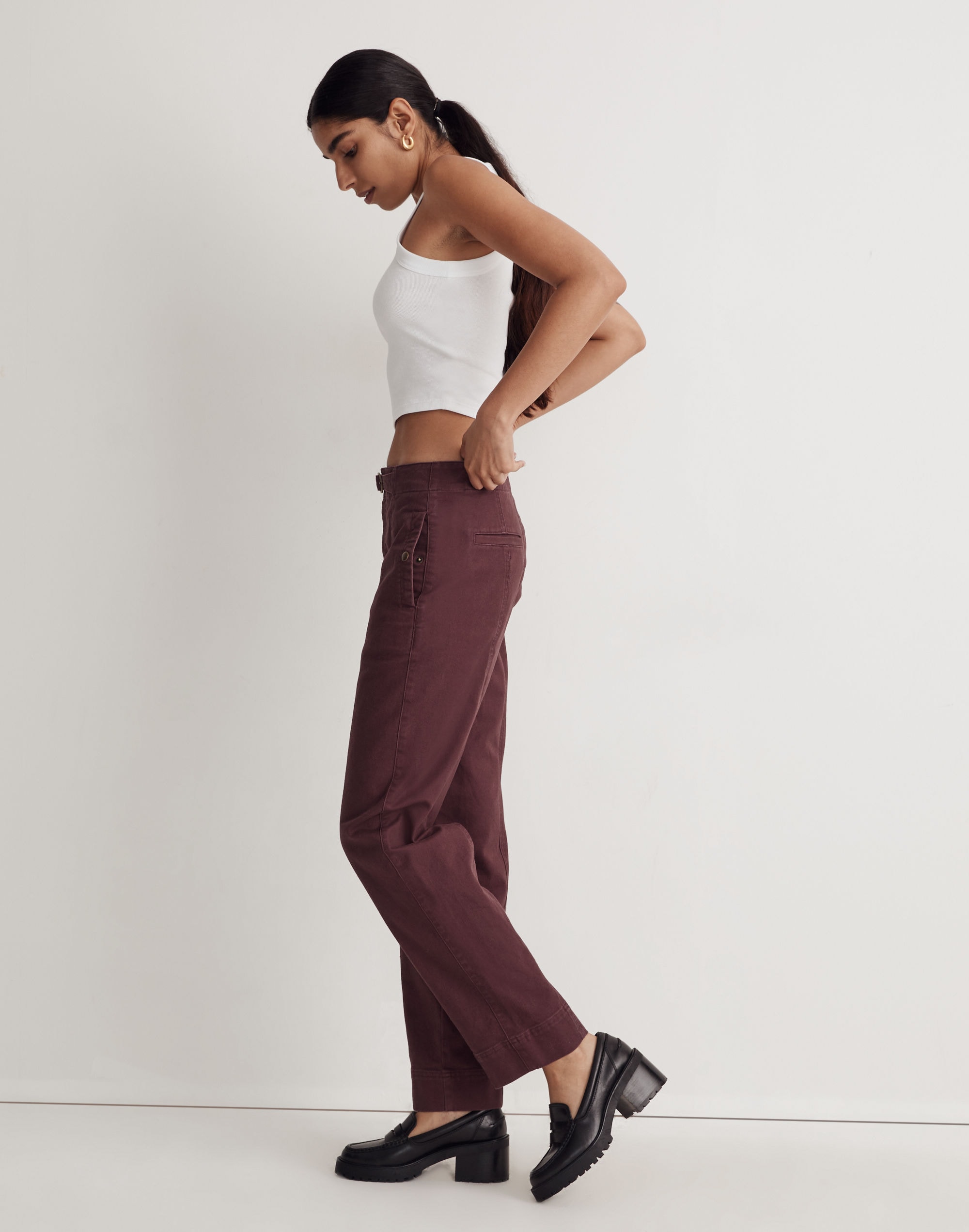 Straight-Leg Utility Pants