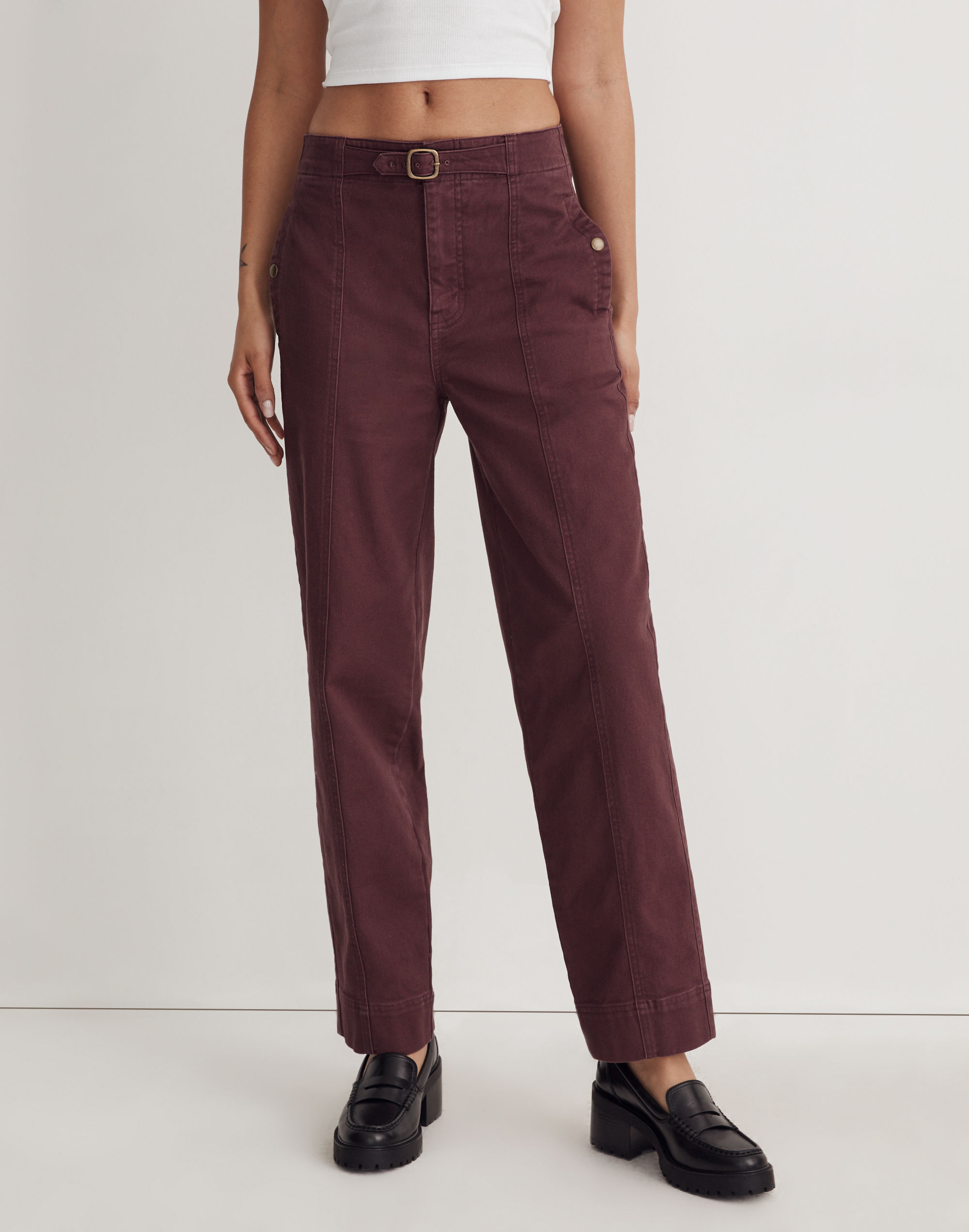 Straight-Leg Utility Pants