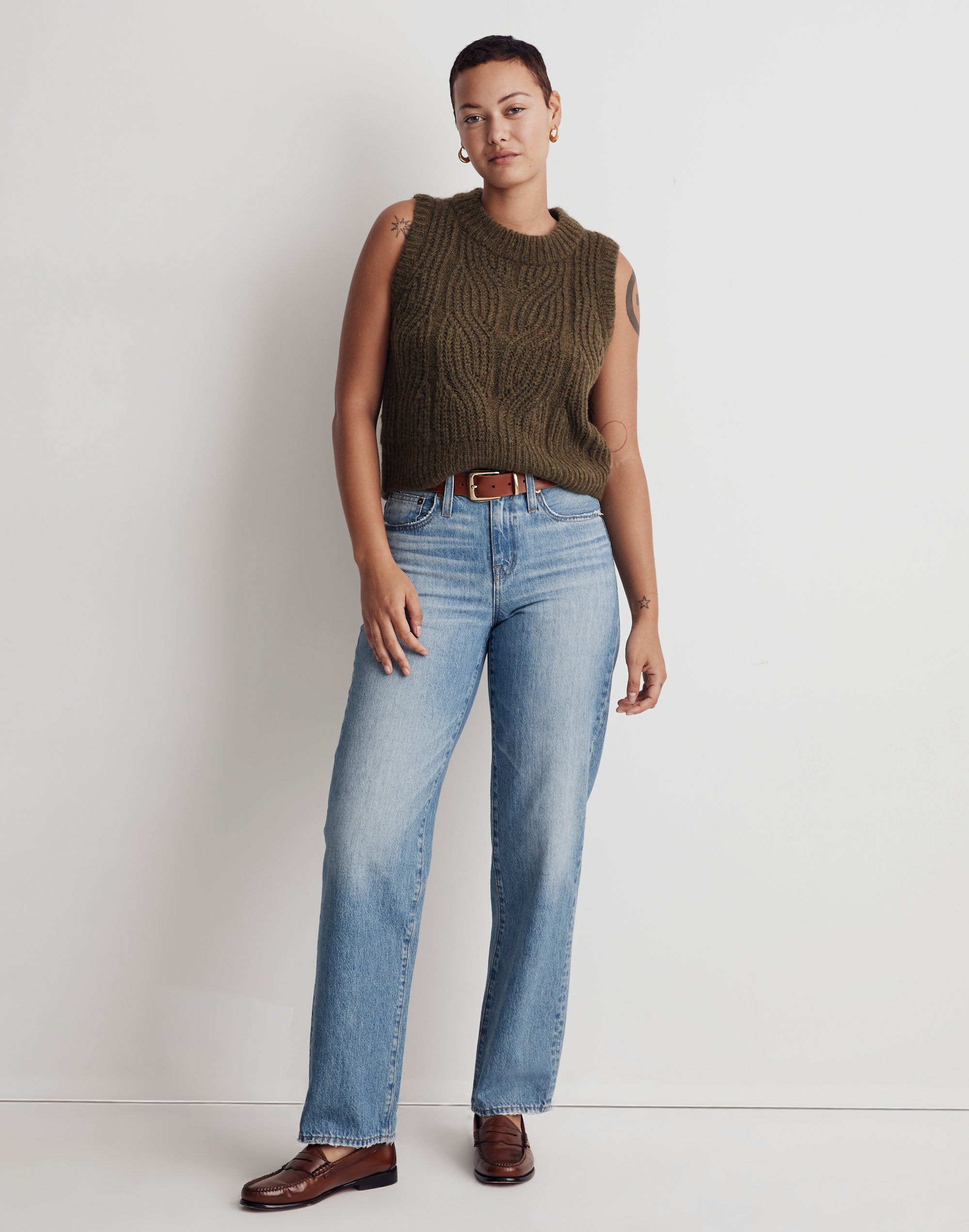 Pointelle Knowe Sweater Vest