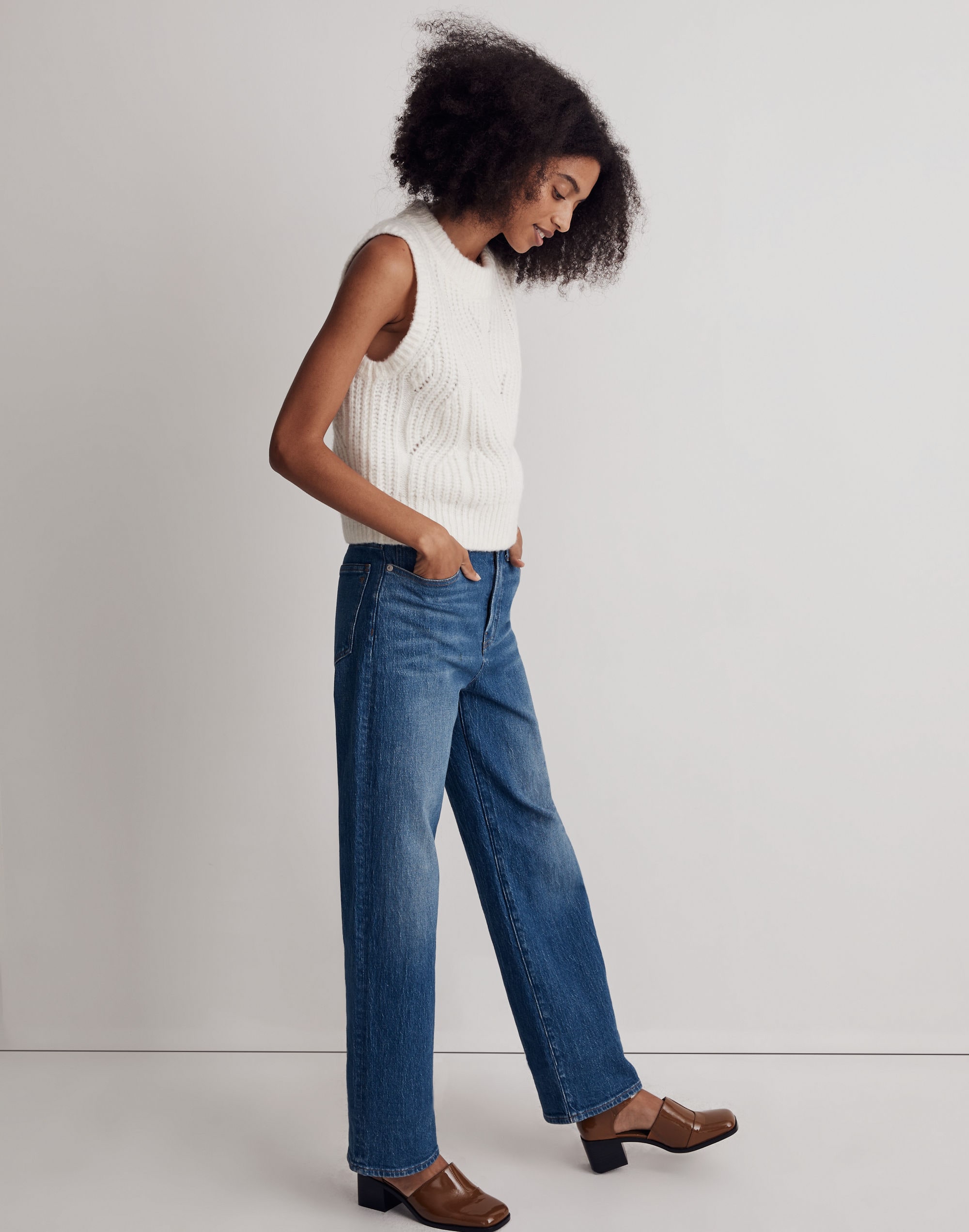 Pointelle Knowe Sweater Vest