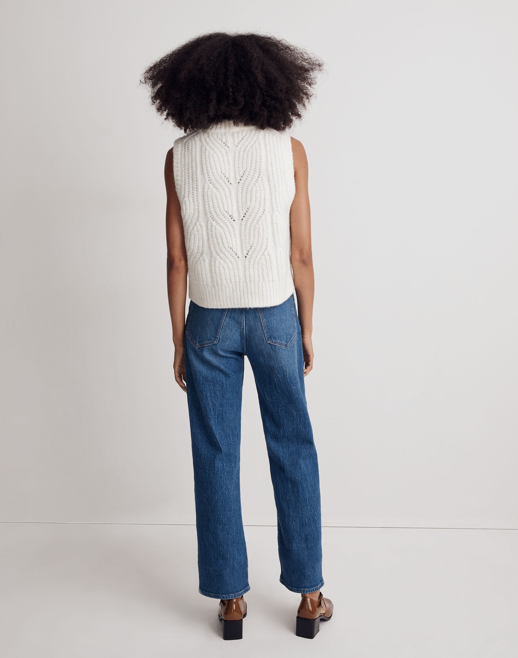 Pointelle Knowe Sweater Vest