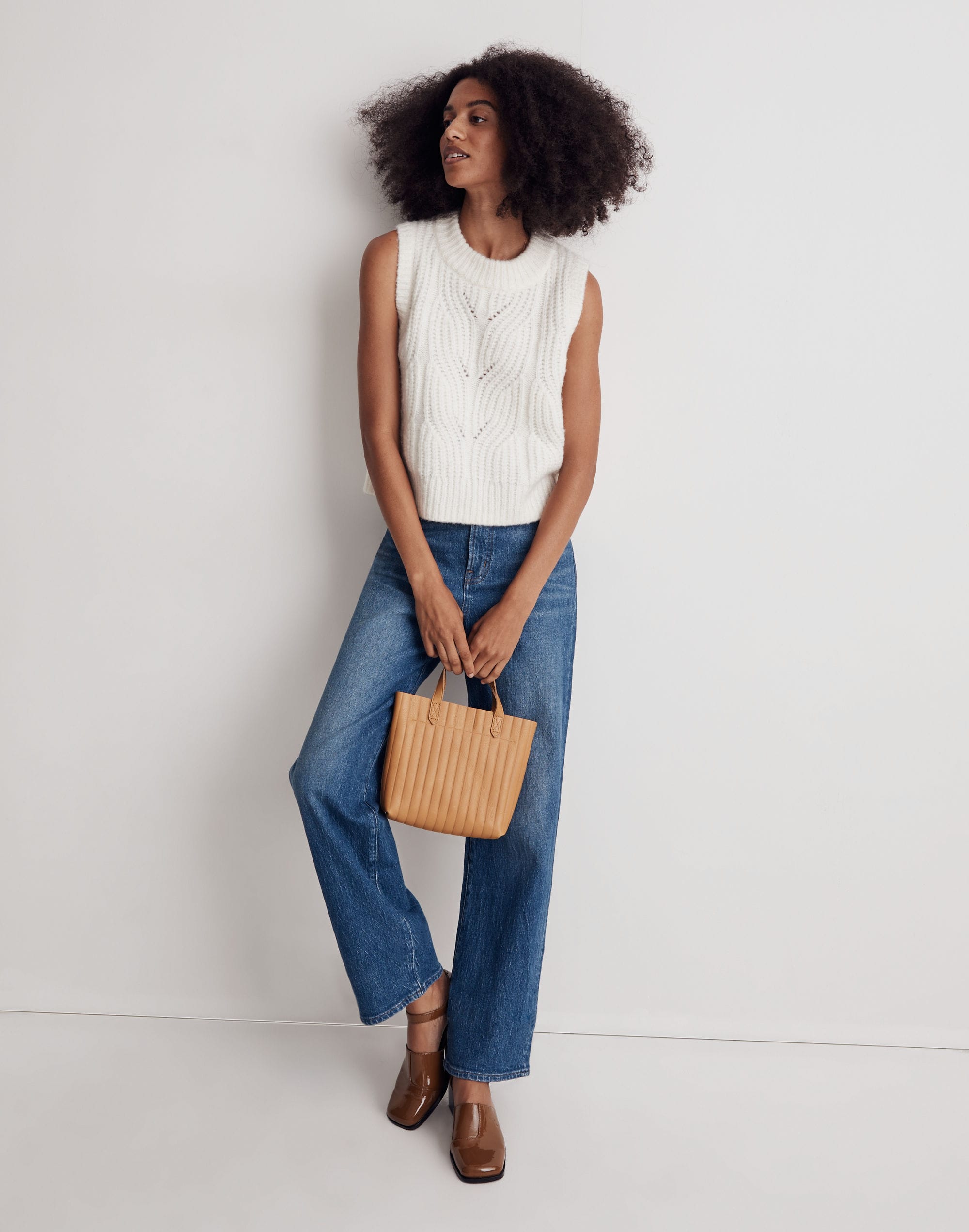 Pointelle Knowe Sweater Vest