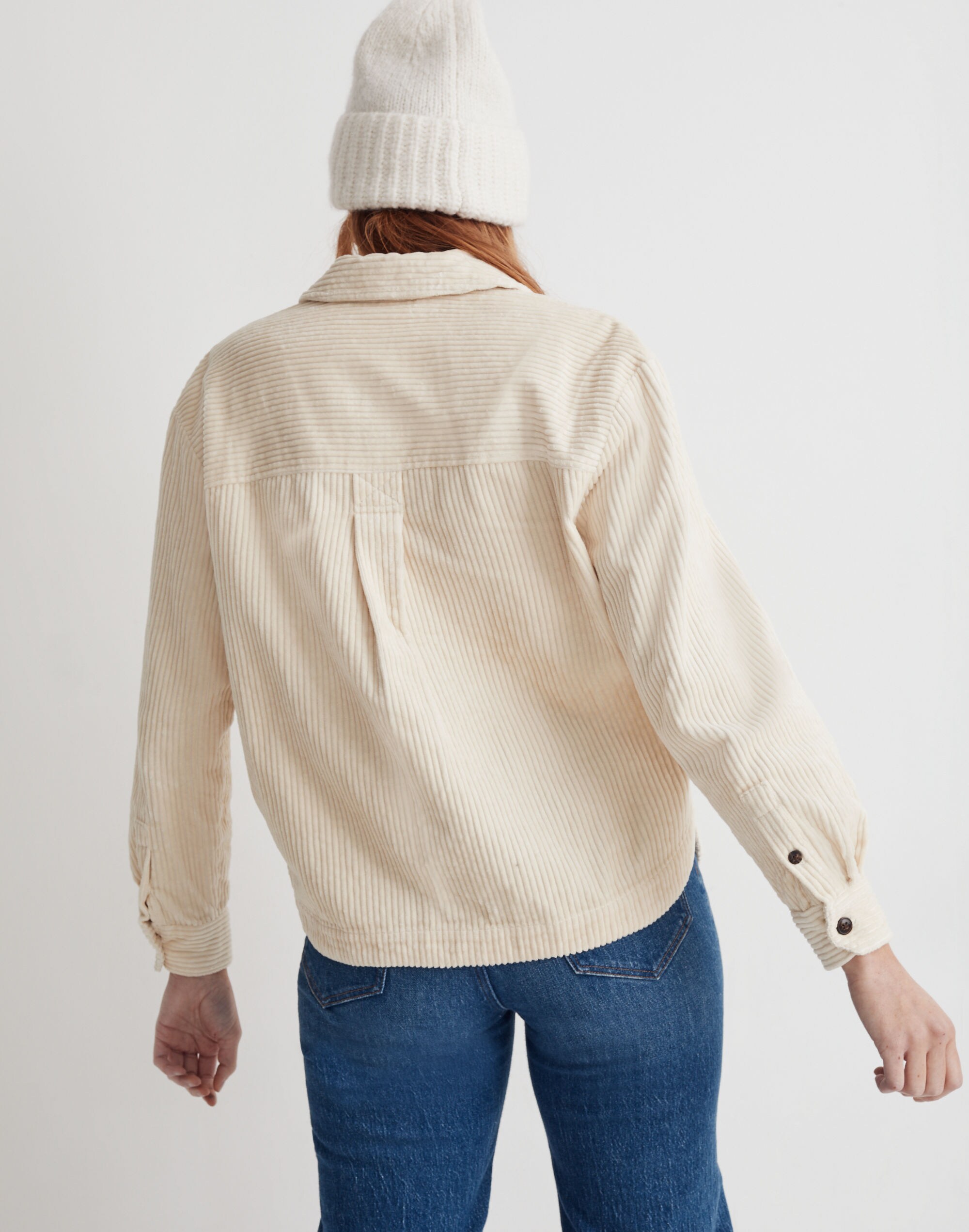 Corduroy Half-Zip Sweatshirt