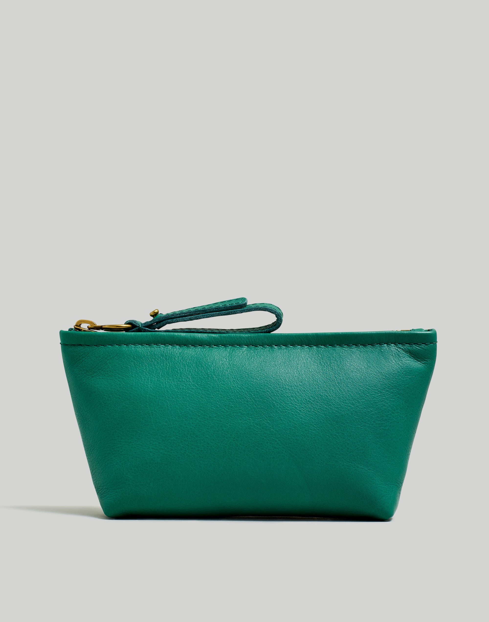 Mw The Piazza Zip Pouch In Jade Green