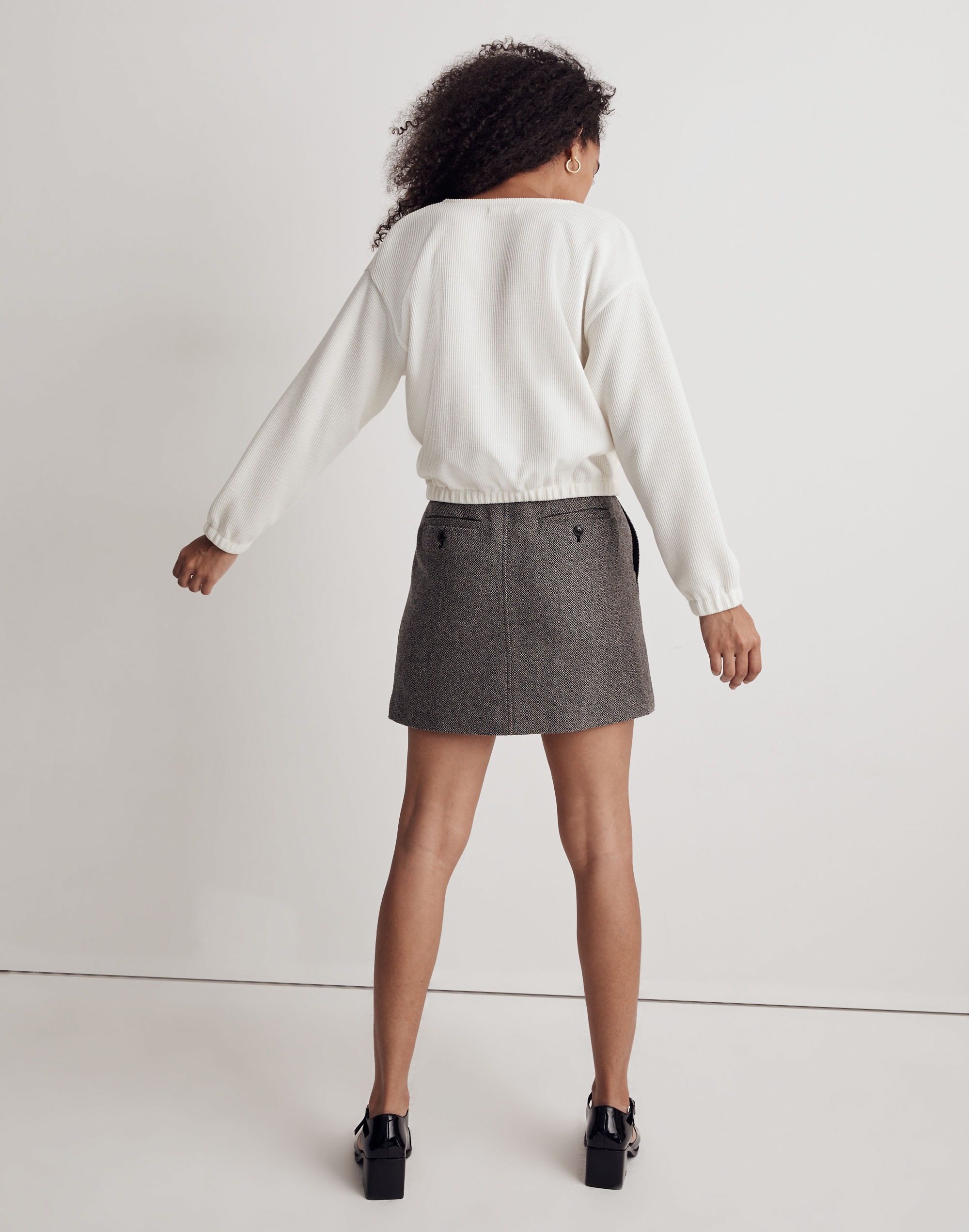 Ottoman Knit Wrap Top