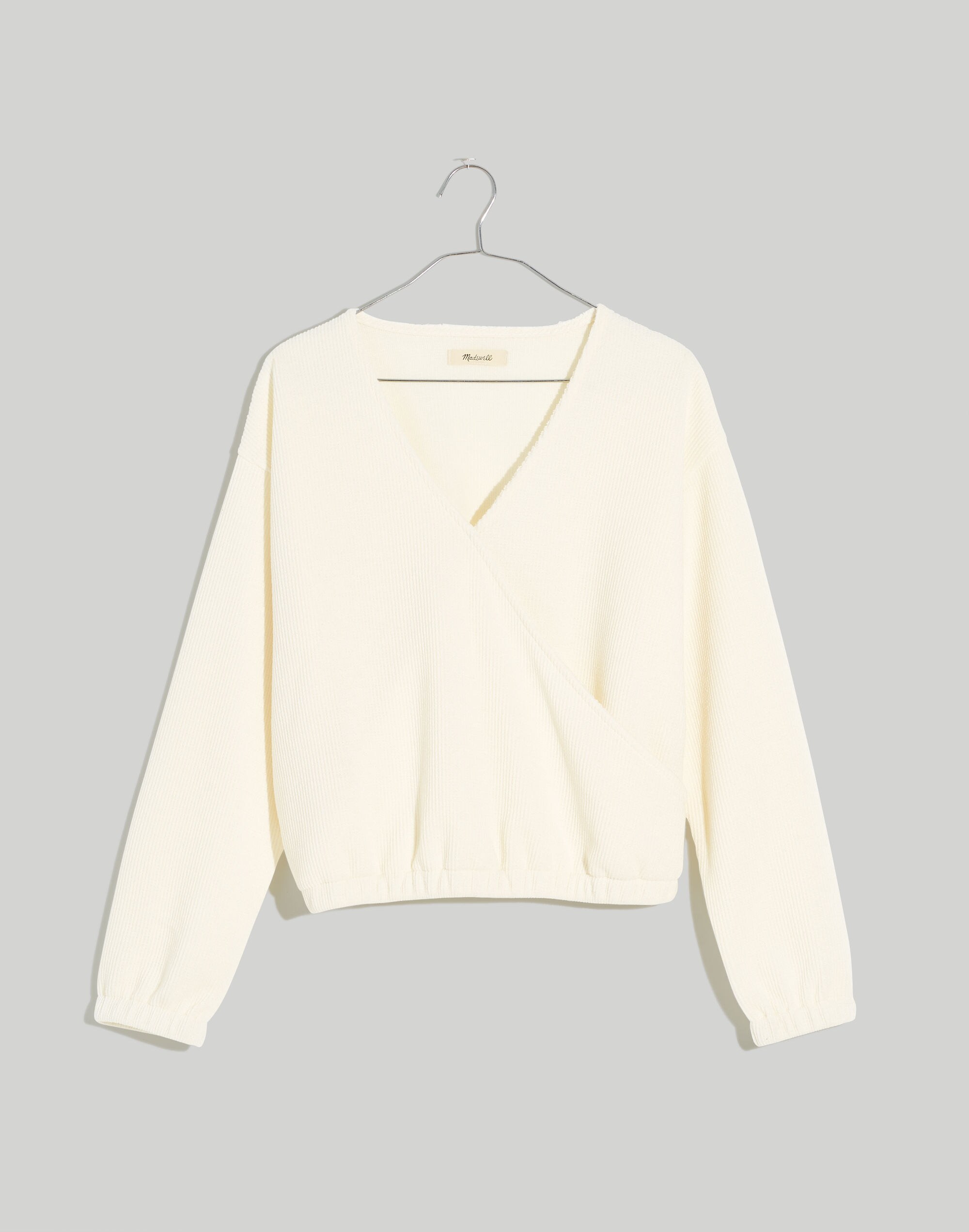 Plus Ottoman Knit Wrap Top