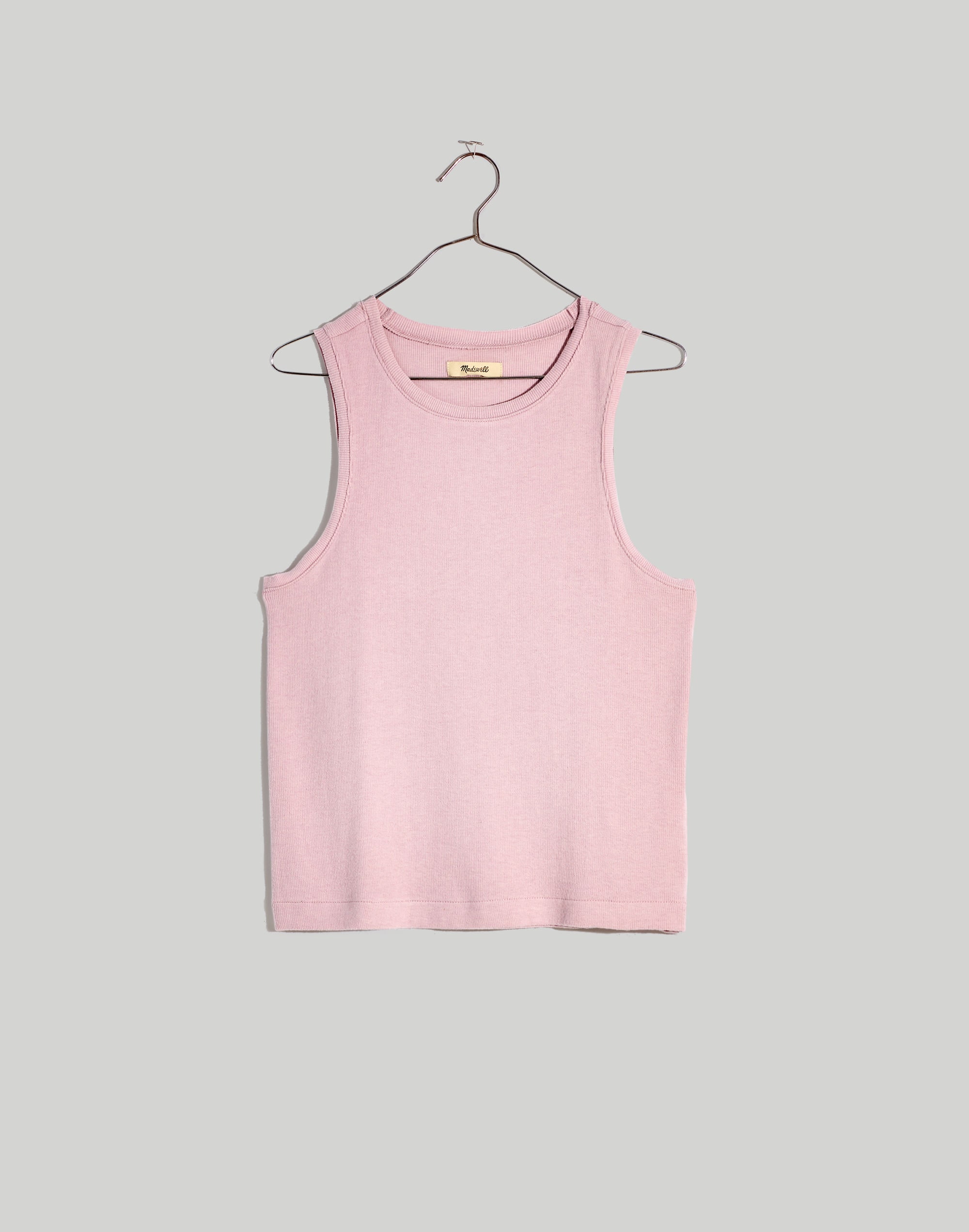 Plus Ribbed Sleeveless Tank