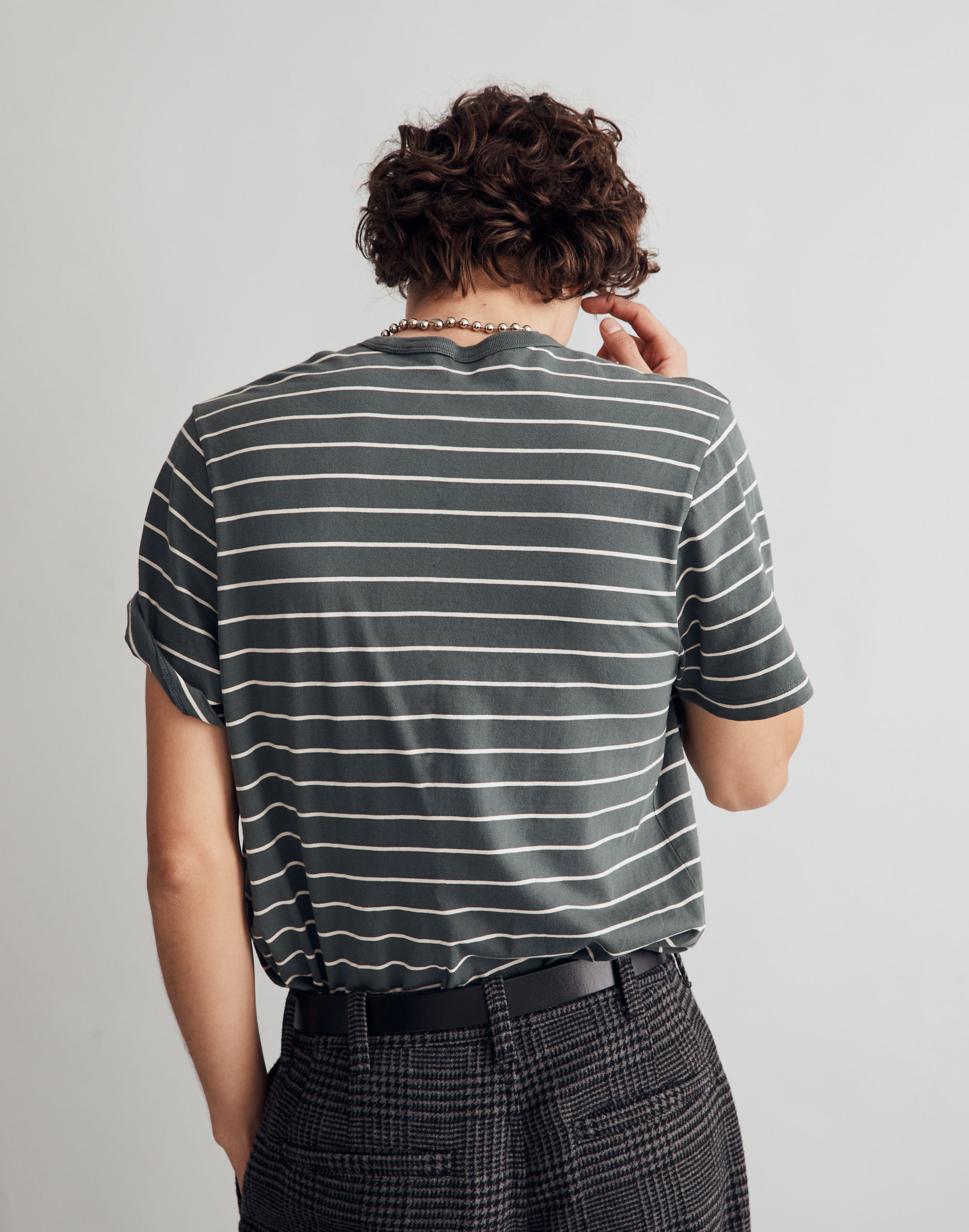 Allday Tee in Witherby Stripe