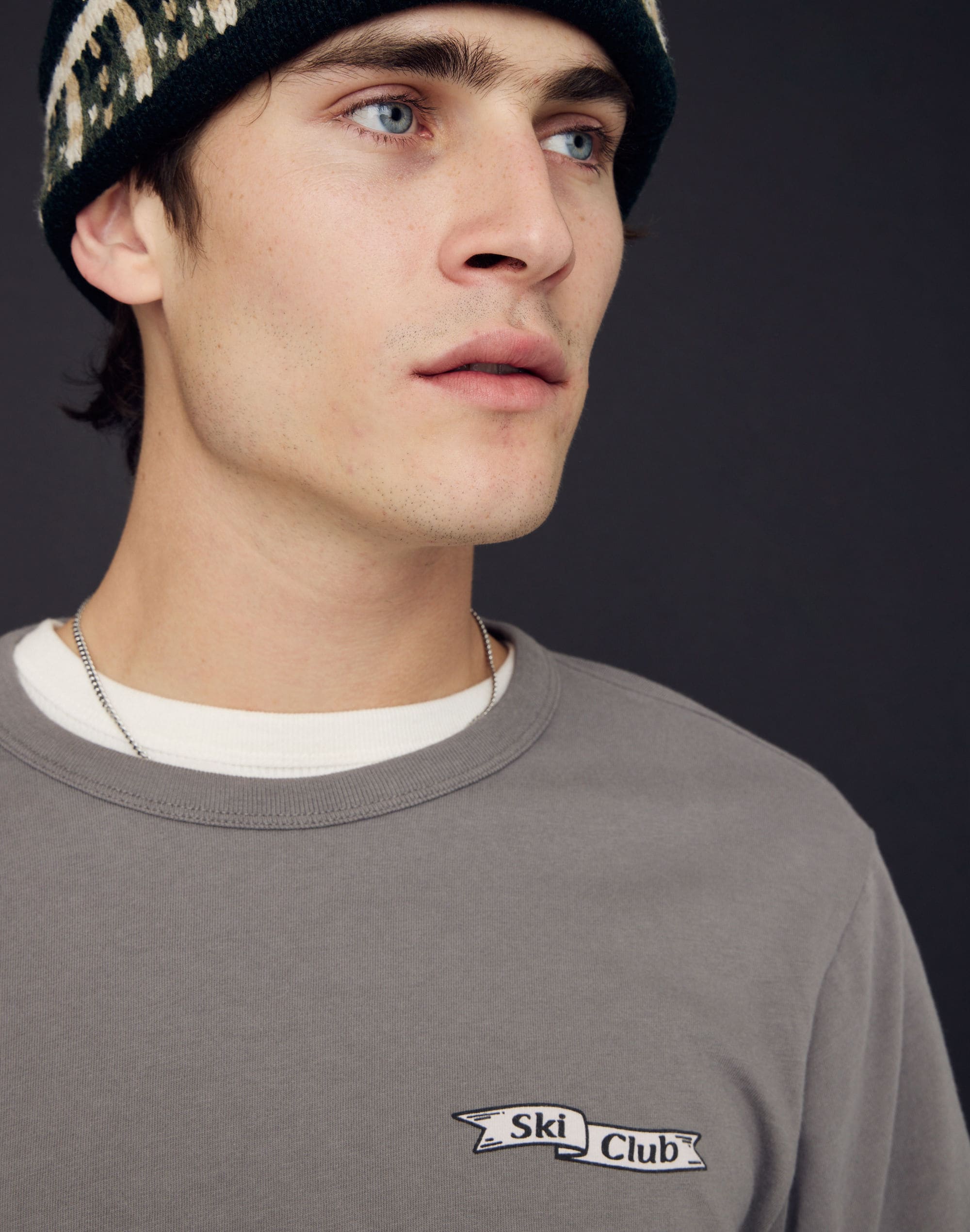 Ski Club Allday Crewneck Graphic Tee