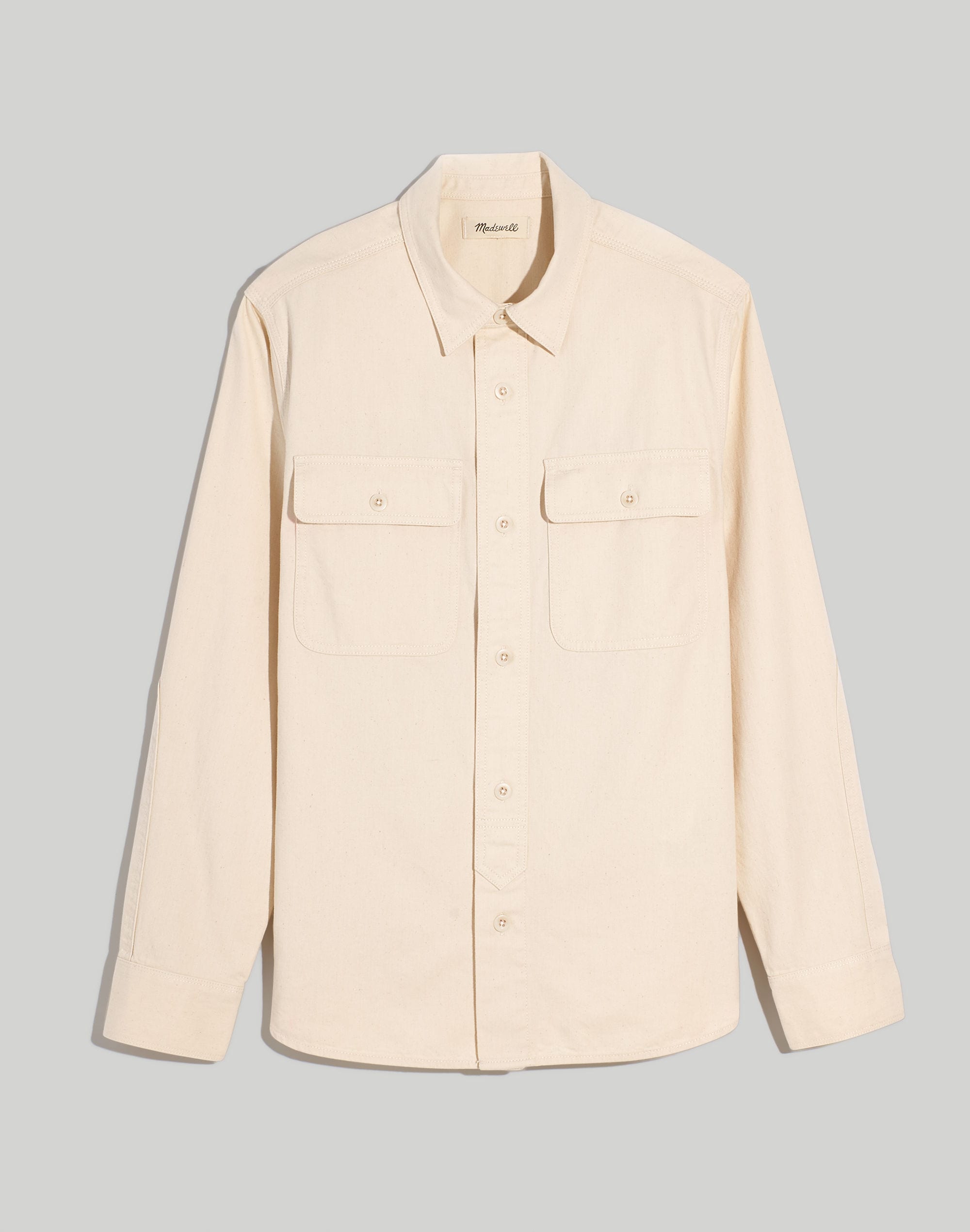 Denim Easy Long-Sleeve Shirt