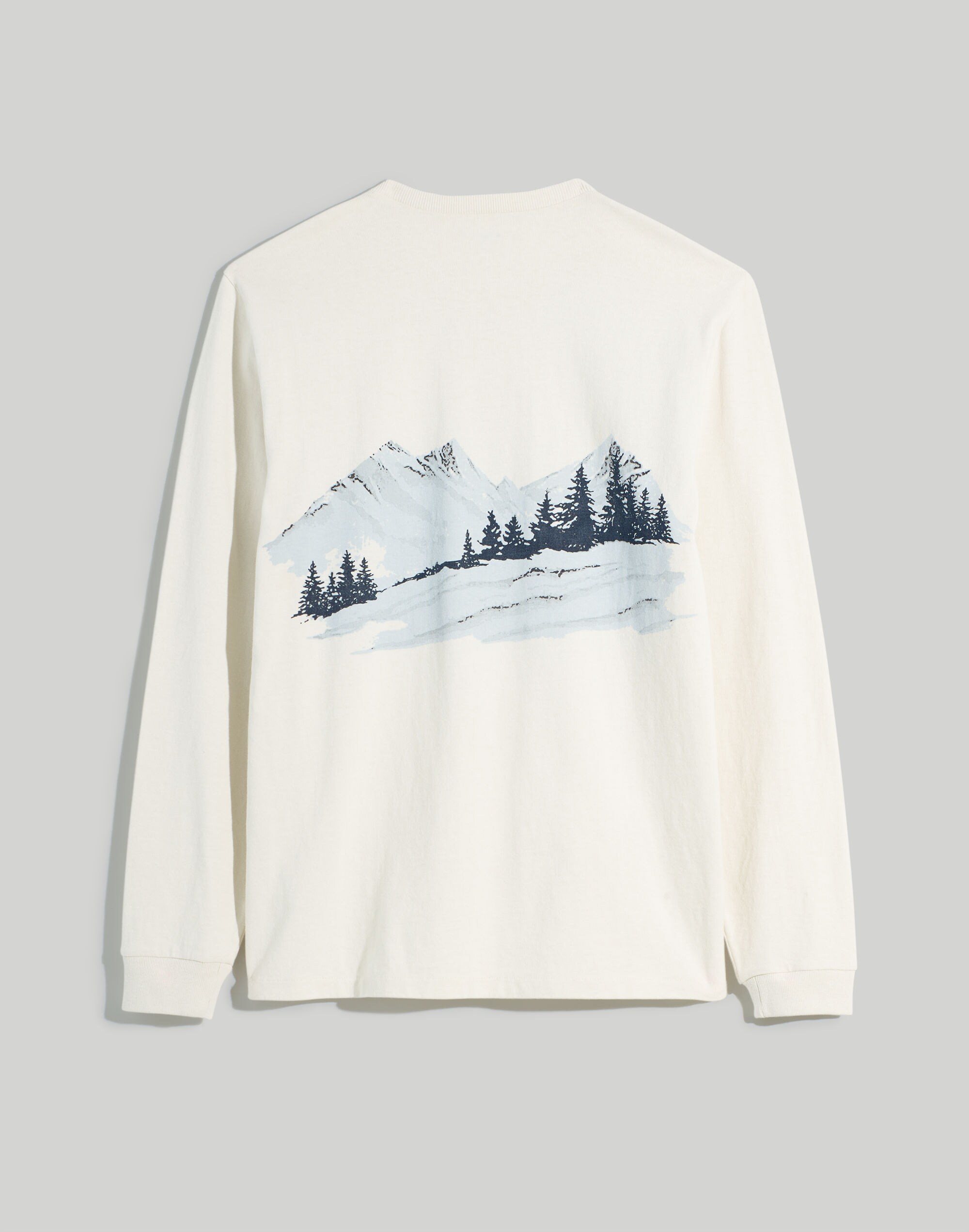Mountain Relaxed Long-Sleeve Graphic Tee