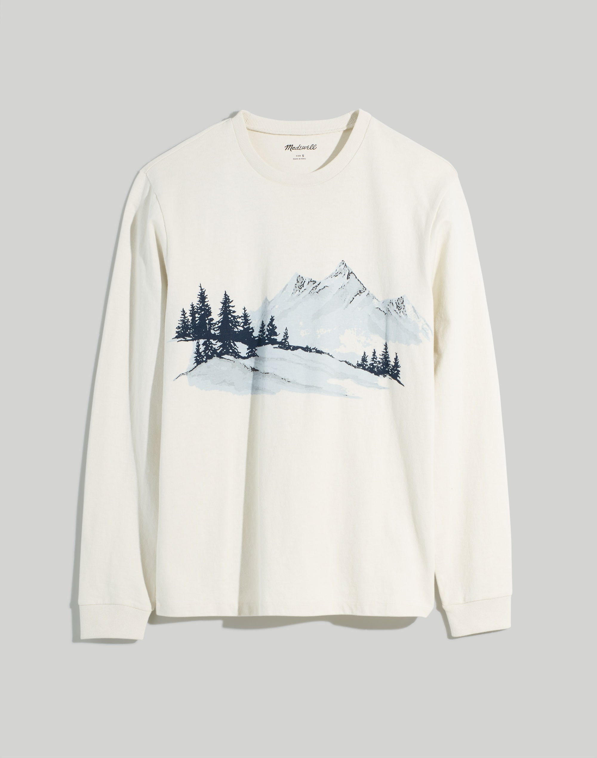 Mountain Relaxed Long-Sleeve Graphic Tee