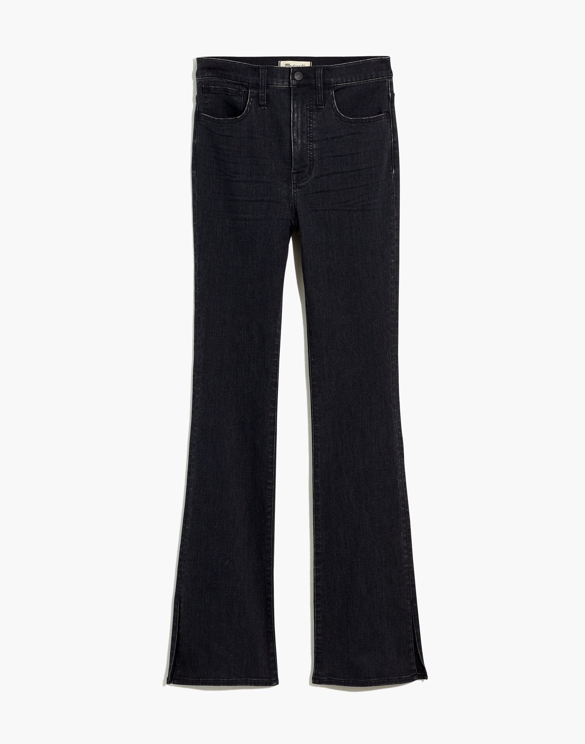 Plus Skinny Flare Jeans in Bellhaven Wash: Slit-Hem Edition