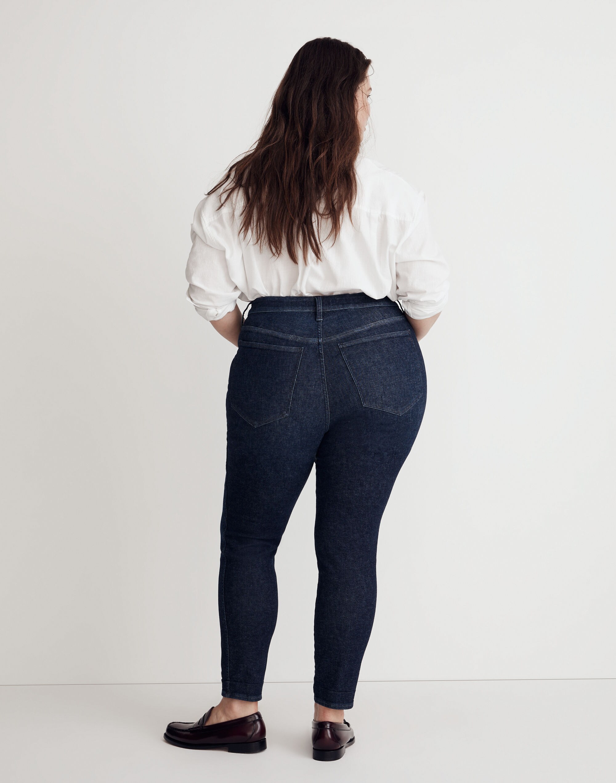 Plus 10" High-Rise Skinny Jeans in Bensley Wash
